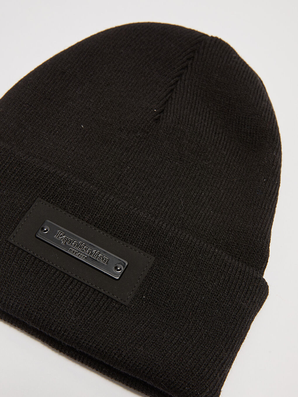 Label Printed Men's Tricot Beanie-3