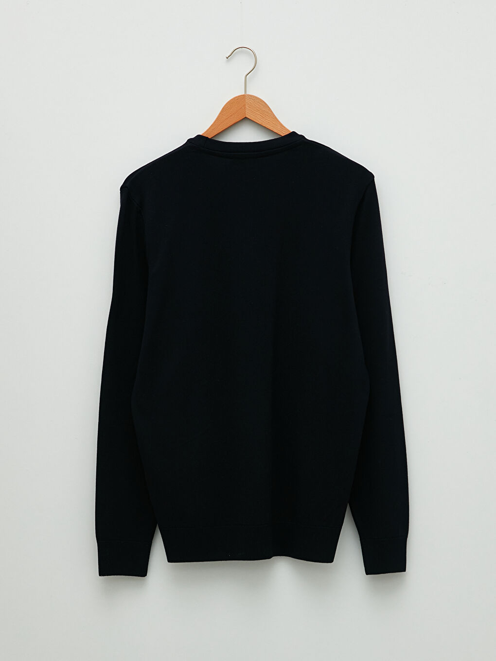 Lacivert Bisiklet Yaka Erkek Triko Kazak-6