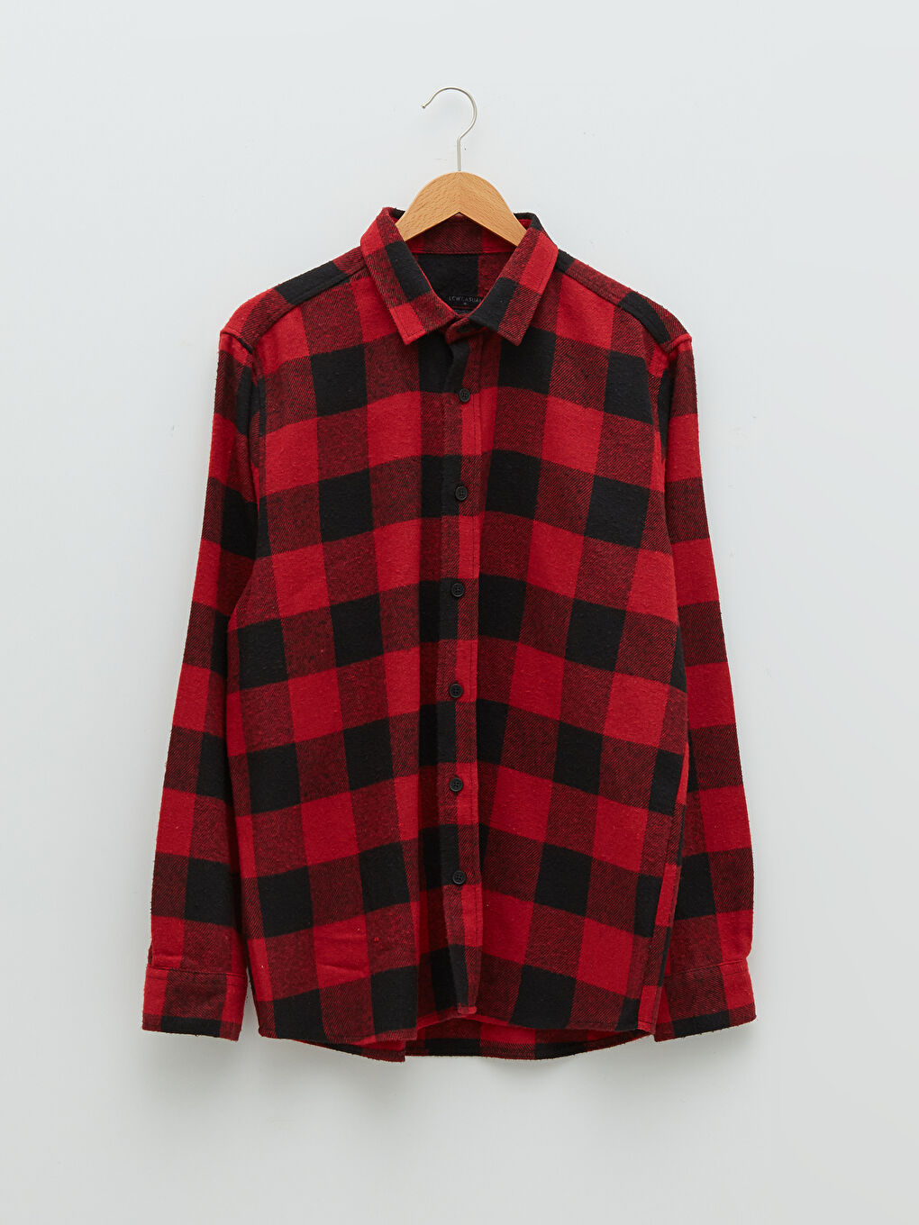 Veste Chemise en Flanelle Écossaise à Manches Longues Coupe Régulière pour Hommes-5