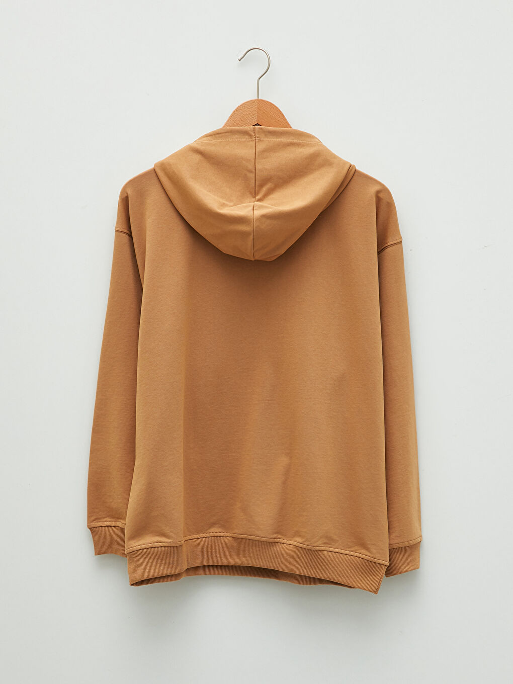 سويت شيرت نسائي مطبوع بغطاء للرأس وأكمام طويلة-6