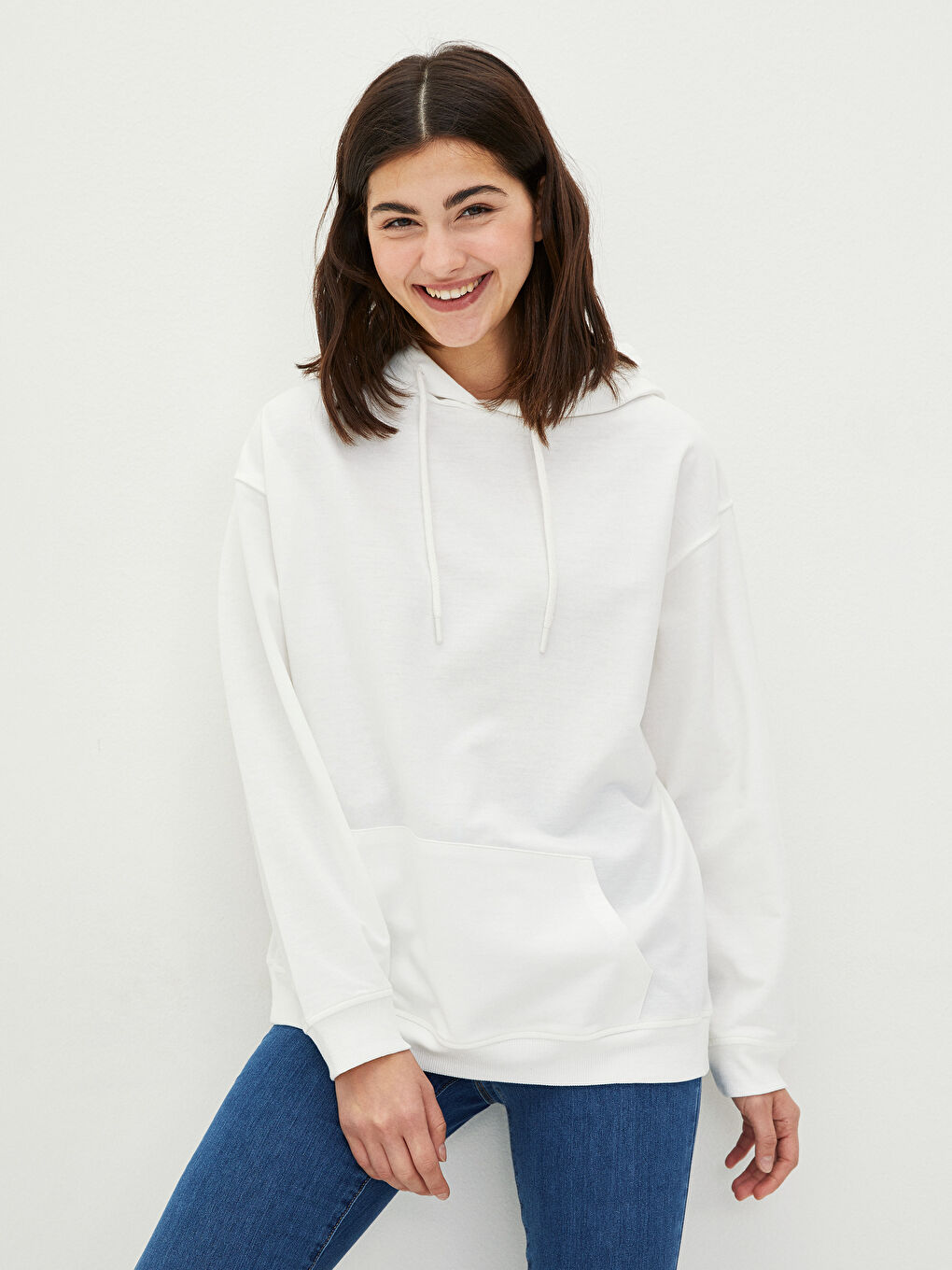 Hanorac pentru Femei cu Glugă, Imprimat și Mânecă Lungă-1