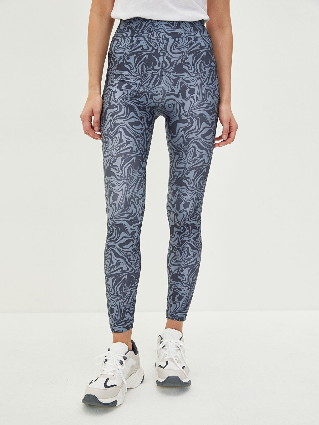 LCW Vision Gemusterte Leggings mit elastischem Bund für Damen -W1LR88Z8-LRW