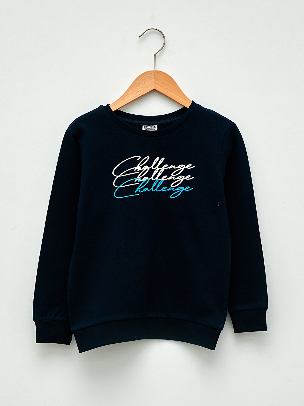 Crew Neck Printed Long Sleeve Boys' Sweatshirt