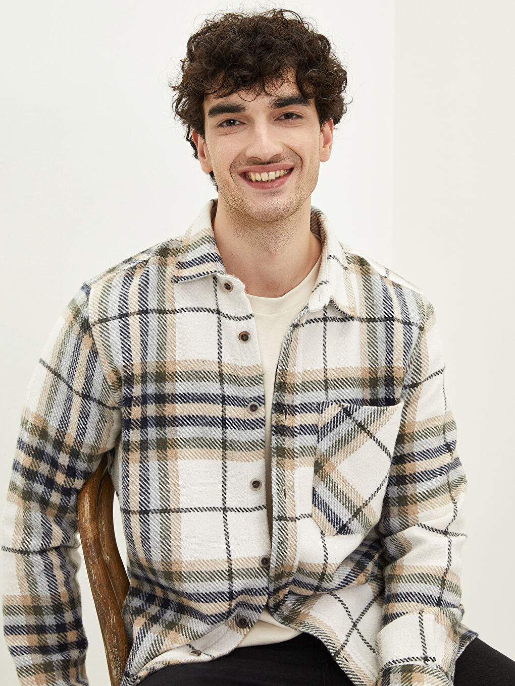 Regular Fit Uzun Kollu Ekose Erkek Oduncu Gömlek