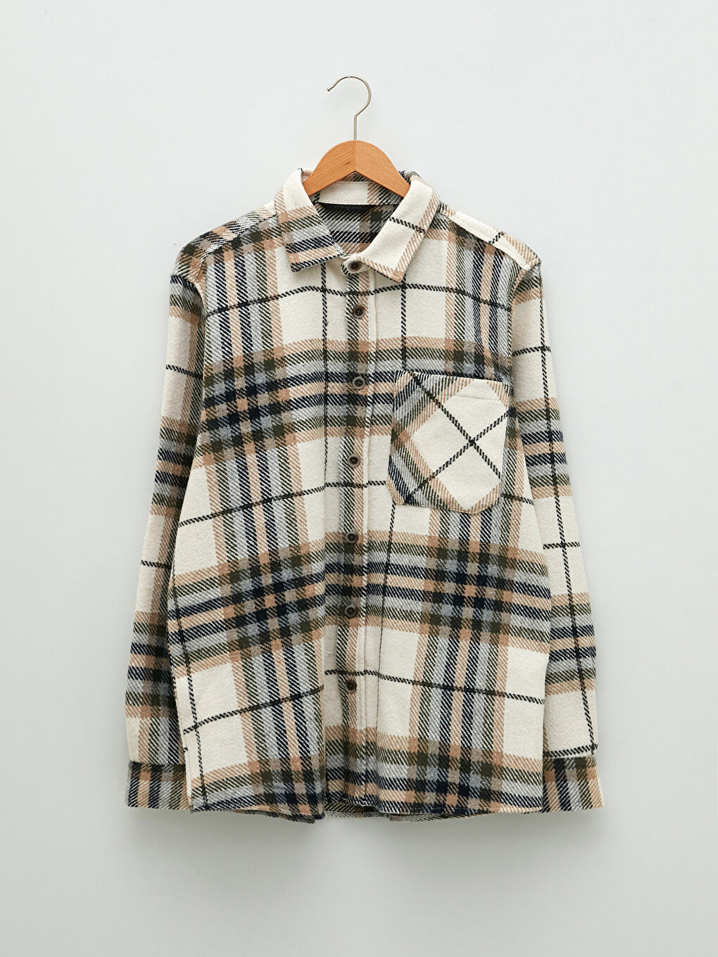 Regular Fit Uzun Kollu Ekose Erkek Oduncu Gömlek-5