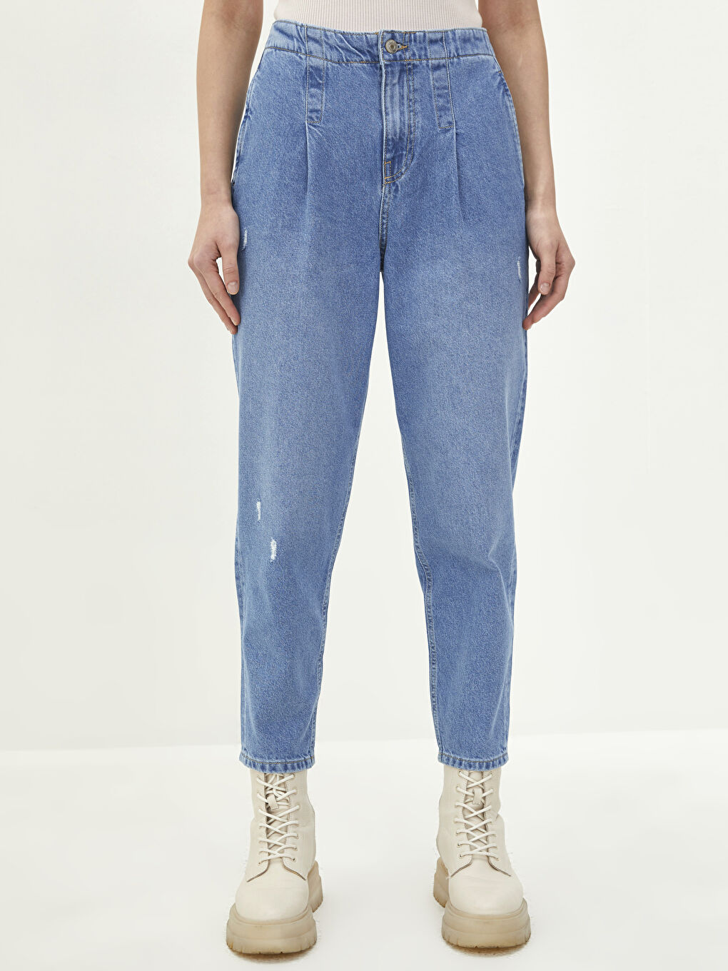 High Waist Slouchy Pocket Detailed Women's Rodeo Jeans-2