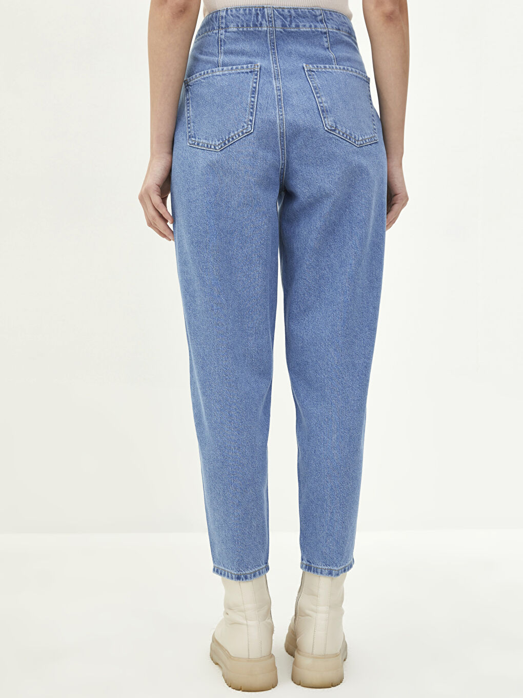 High Waist Slouchy Pocket Detailed Women's Rodeo Jeans-3