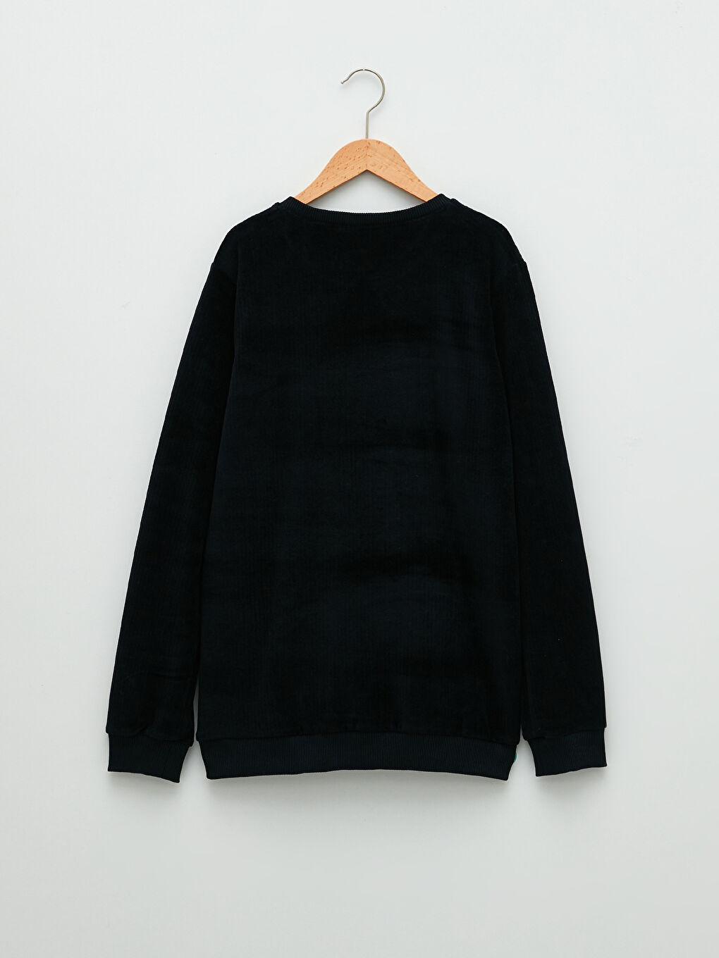 LCW Kids Crew Neck Basic Long Sleeve Velvet Boy Sweatshirt -W1LU52Z4-E1J