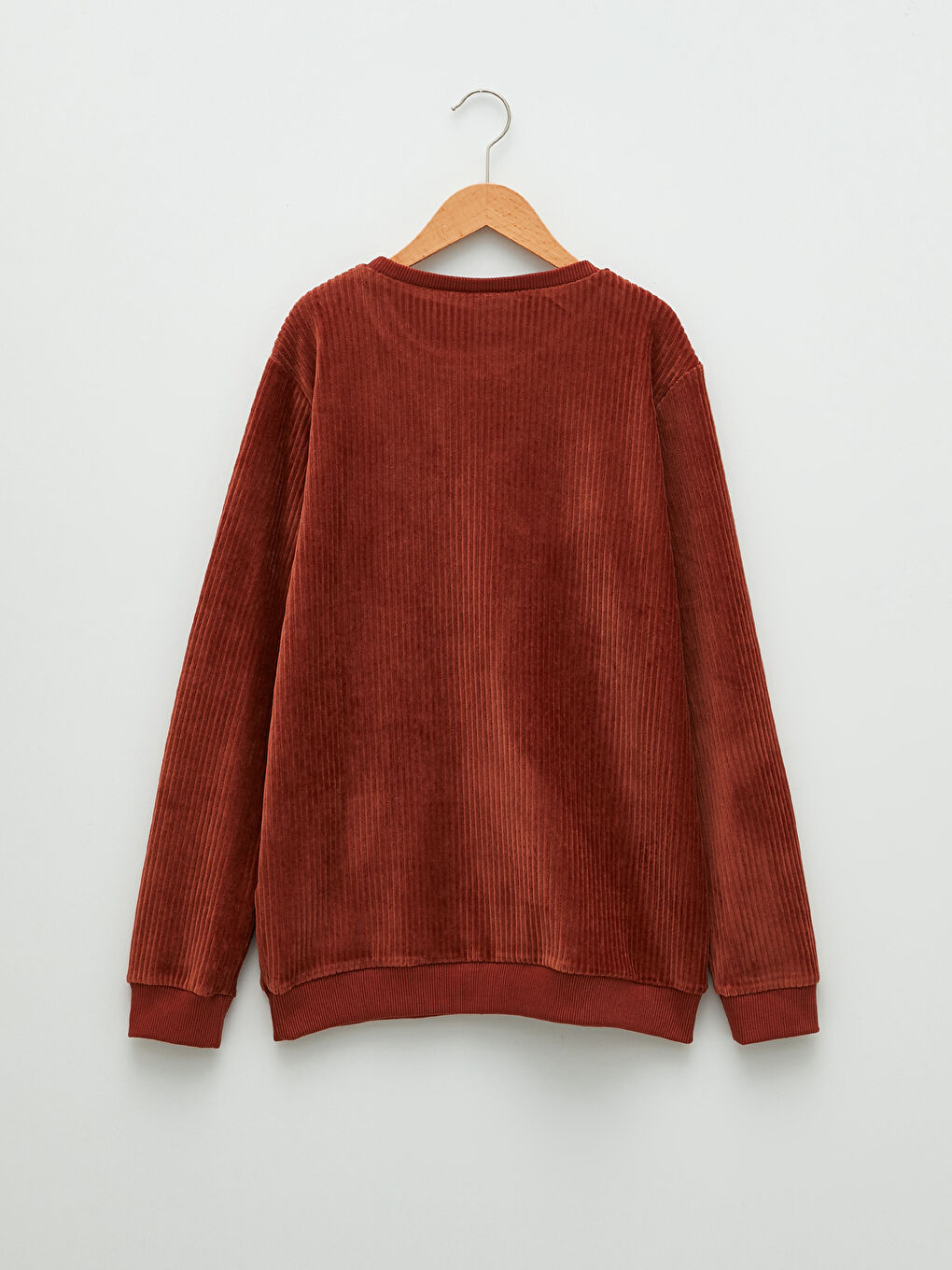 LCW Kids Crew Neck Basic Long Sleeve Velvet Boy Sweatshirt -W1LU52Z4-J0Y