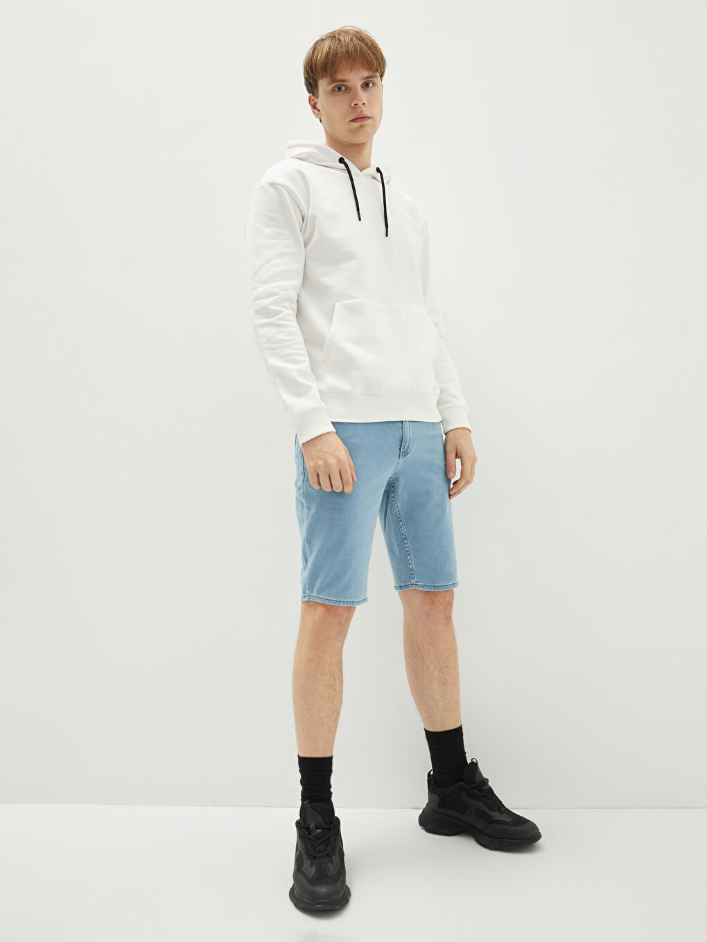 Long Sleeve Men's Thick Hoodie -W1LV87Z8-R5B