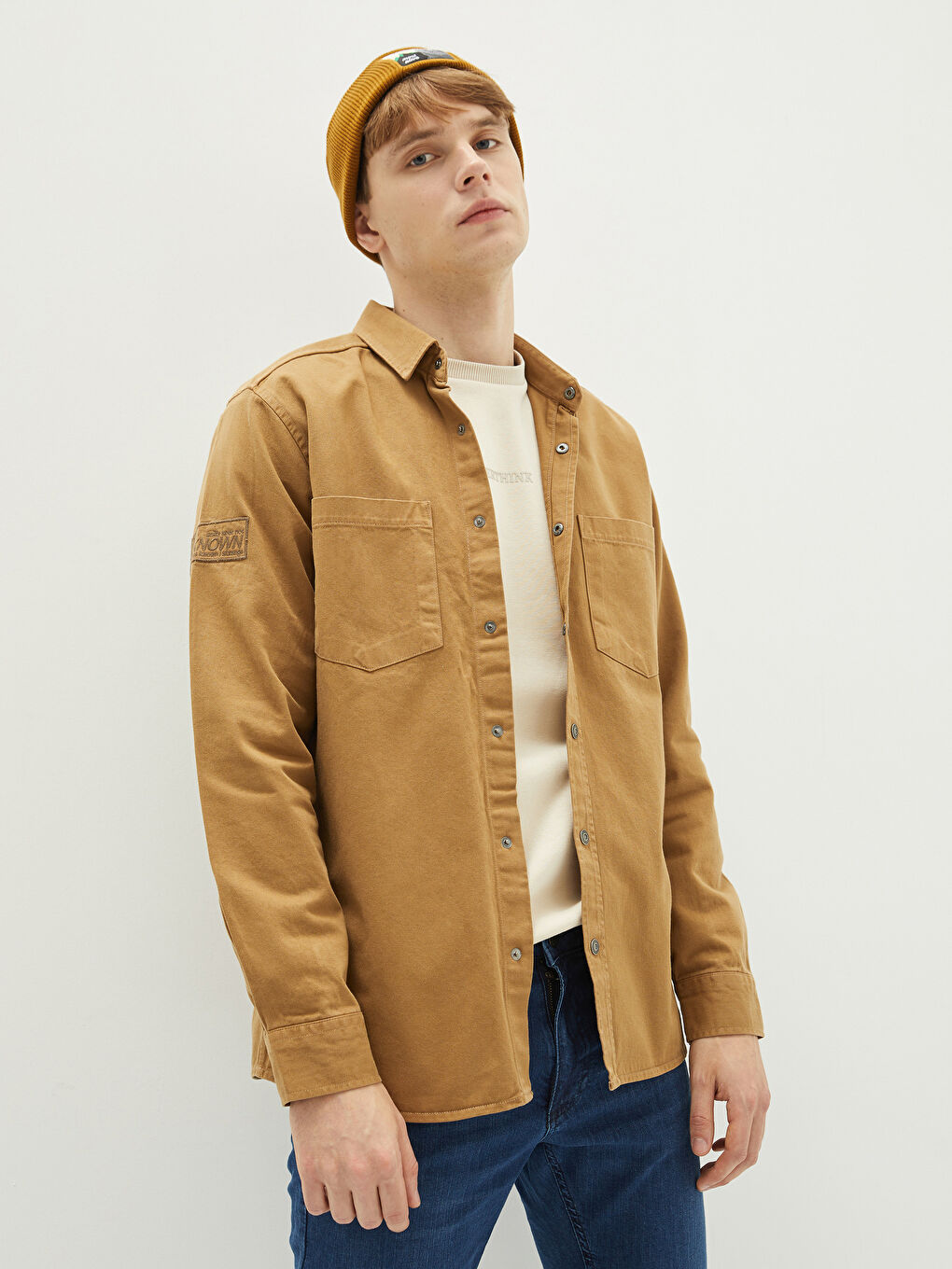 Cămașă Regular Fit Pentru Bărbați Cu Mâneci Lungi