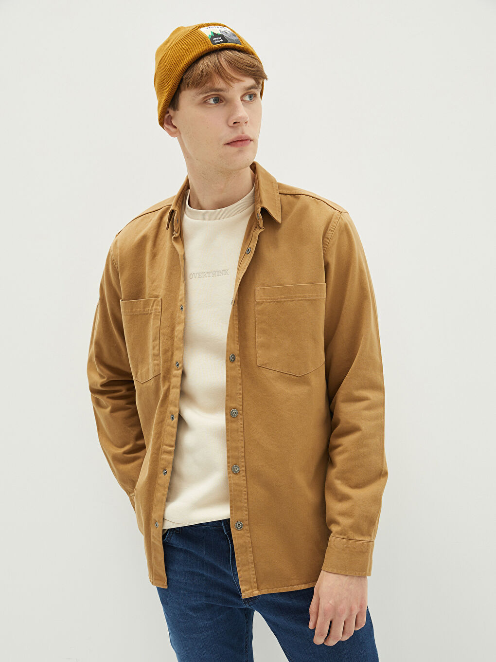 Cămașă Regular Fit Pentru Bărbați Cu Mâneci Lungi-1