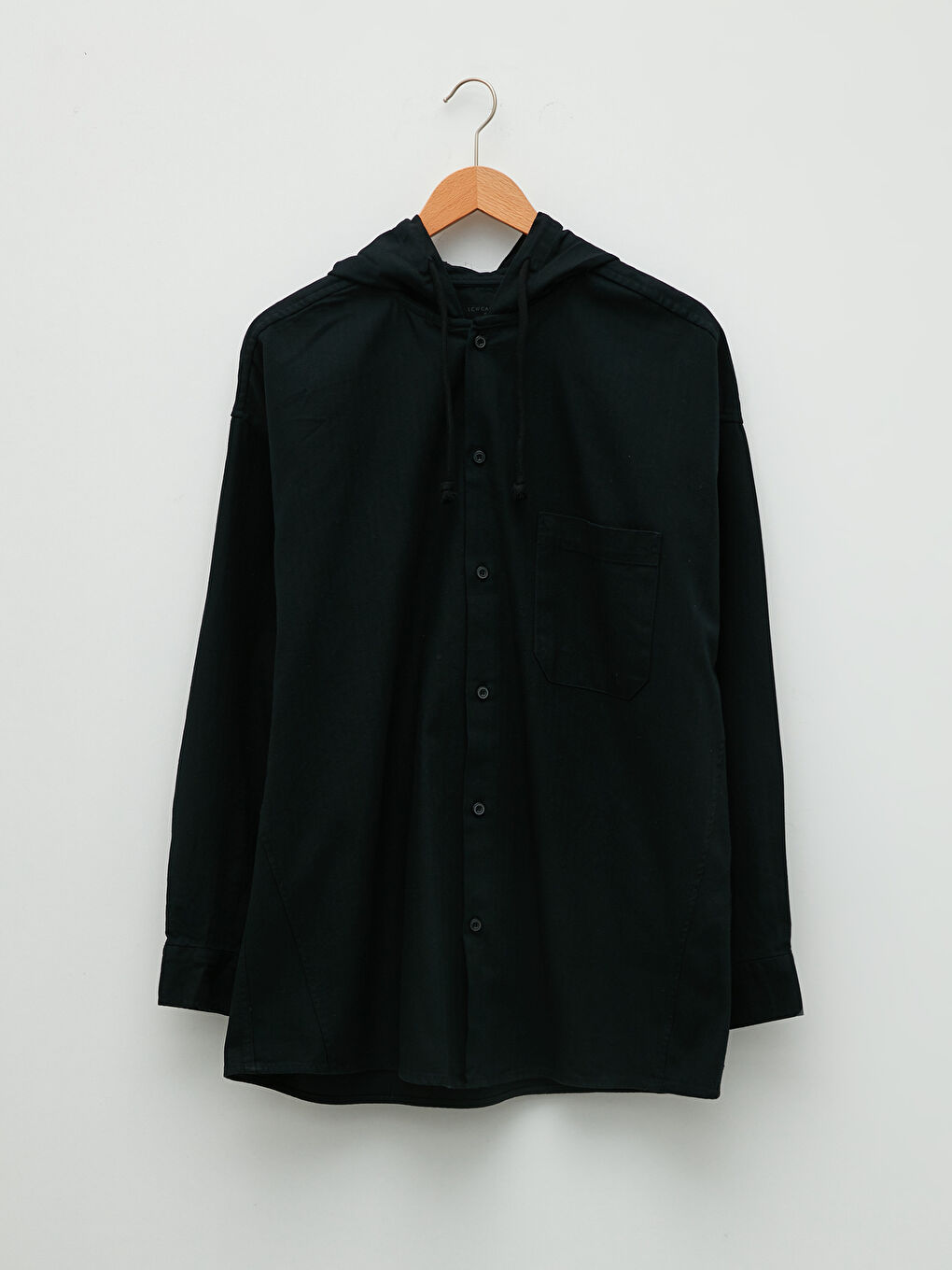 Hooded Regular Fit Long Sleeve Men's Shirt-5