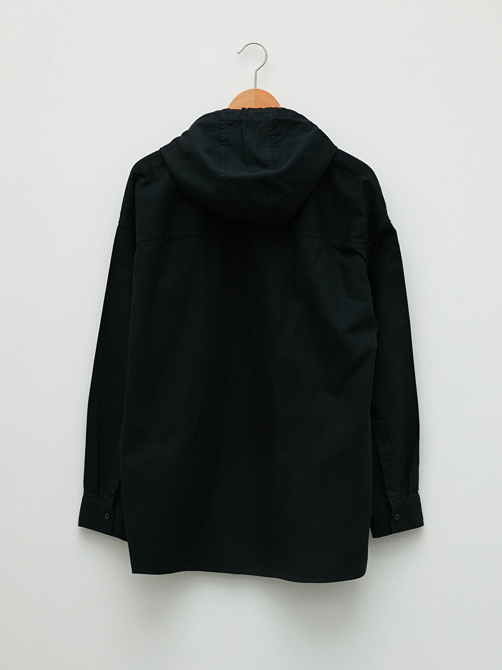 Hooded Regular Fit Long Sleeve Men's Shirt-6