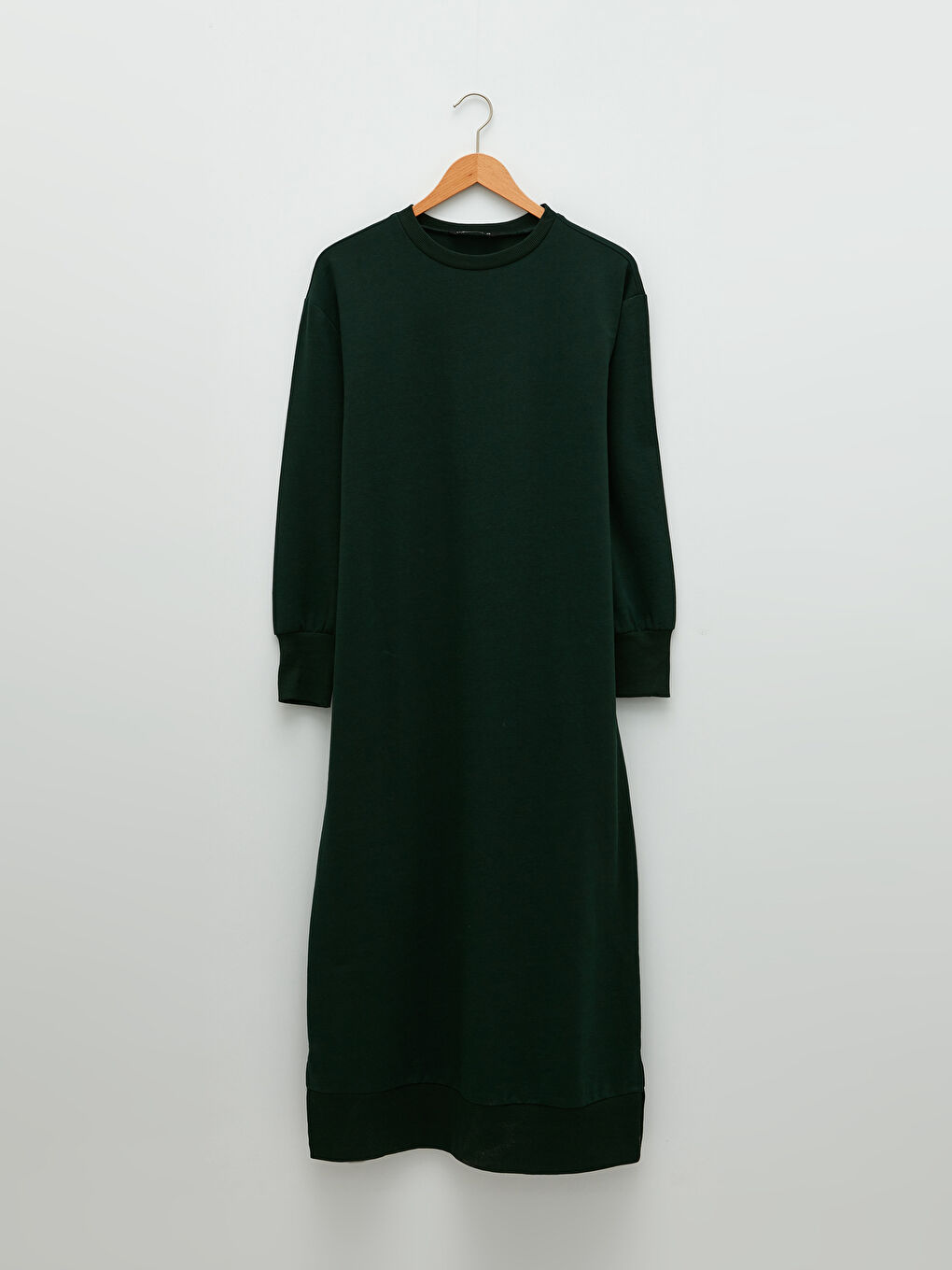 Crew Neck Plain Long Sleeve Women's Dress-5