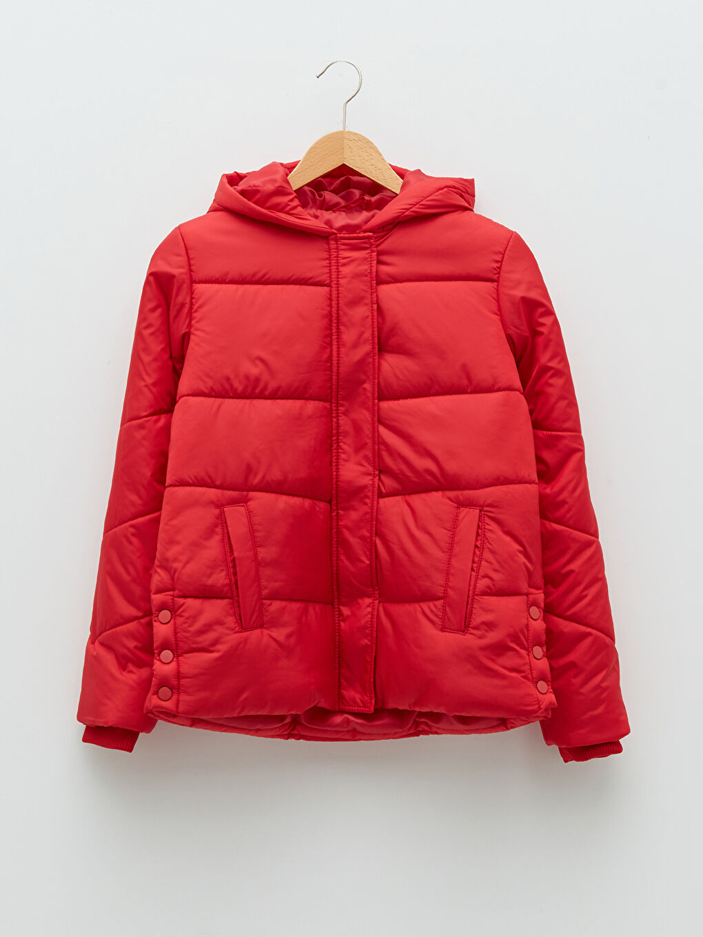 Hooded Girl Inflatable Coat and Scarf-1