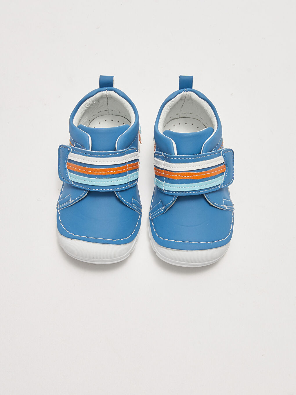 İndigo Cırt Cırtlı Deri Astarlı Erkek Bebek Yürüme Öncesi Ayakkabısı-2