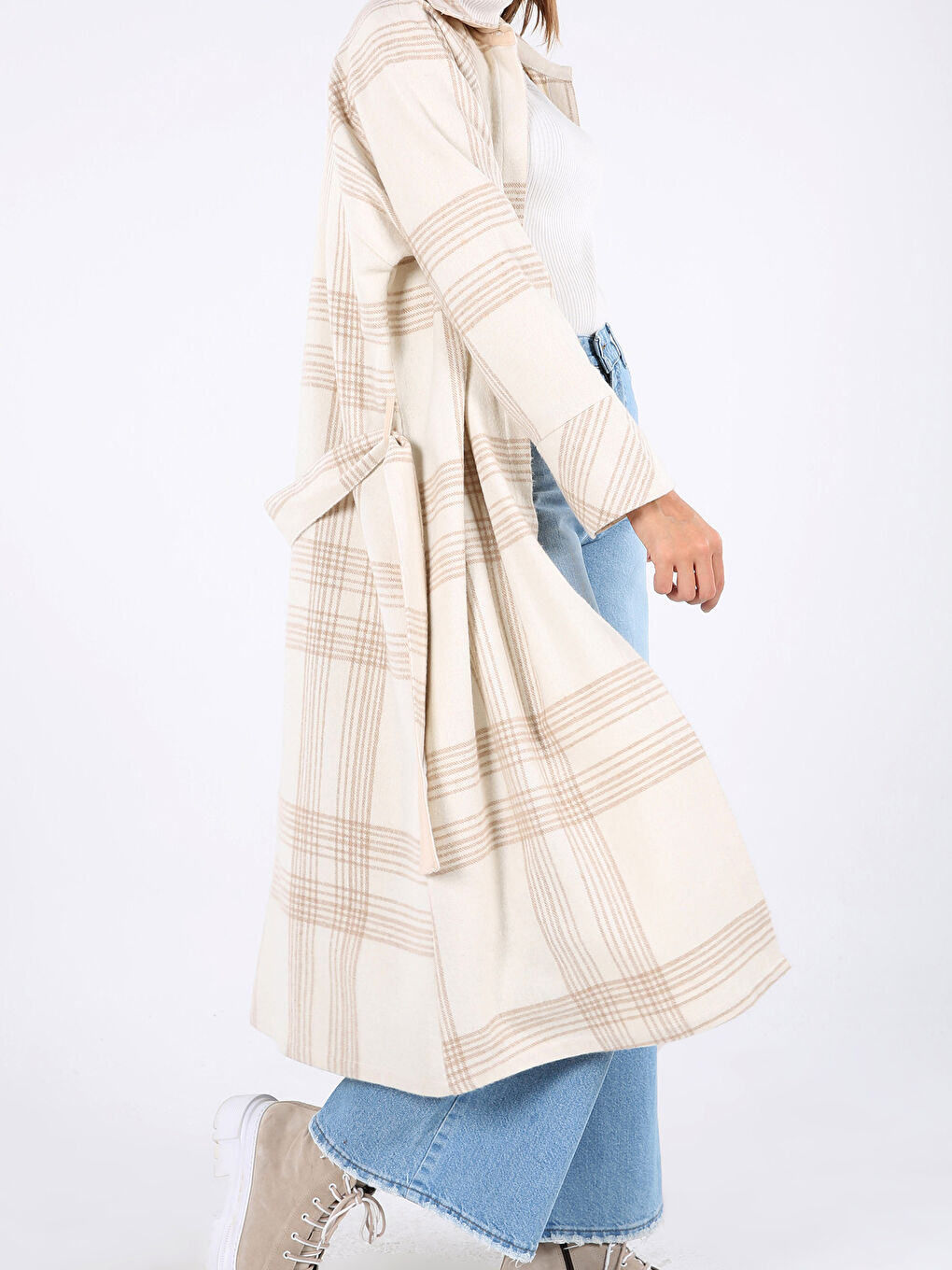 ALLDAY Shirt Collar Plaid Long Sleeve Women Lumberjack Cap -W1LY63Z8-EEW