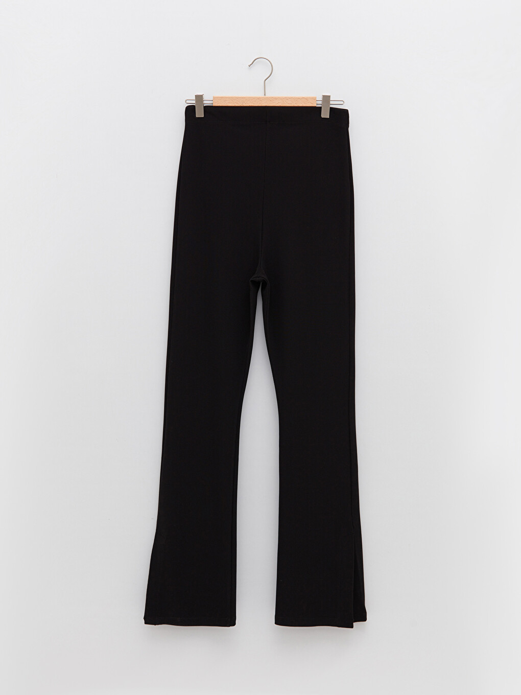 Elastic Waist Plain Maternity Leggings-5
