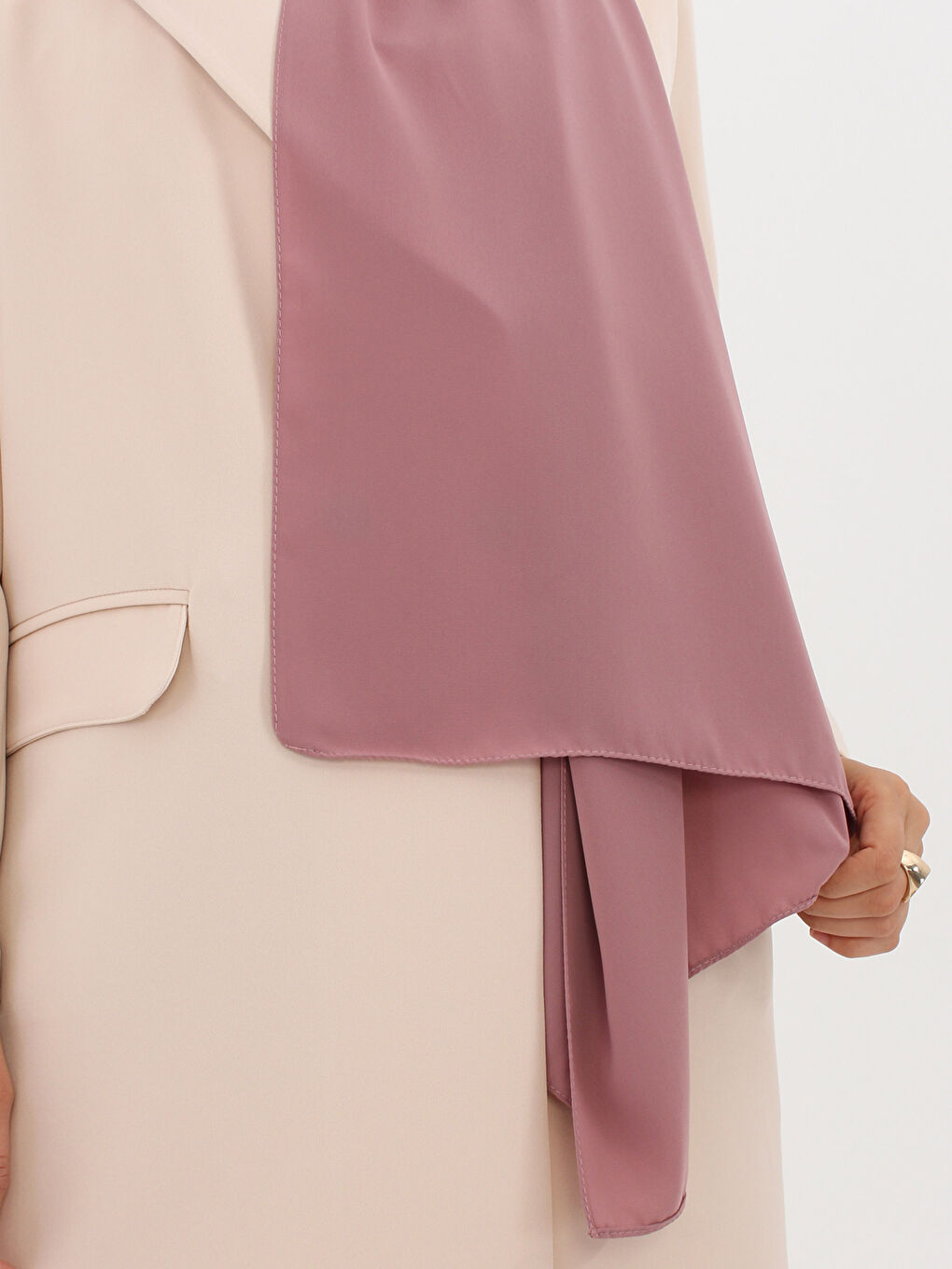 Pembe Medine İpeği Şal-4