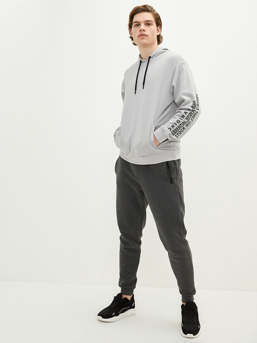 XSIDE Pantalons de survêtement jogger épais pour hommes ajustés -W1M432Z8-L8N