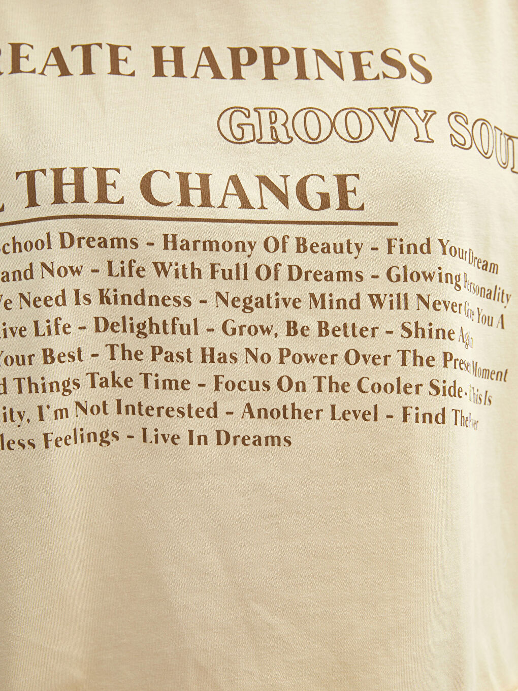 LCW Vision Crew Neck Slogan Printed Long Sleeve Cotton Women's T-shirt -W1M444Z8-FZT