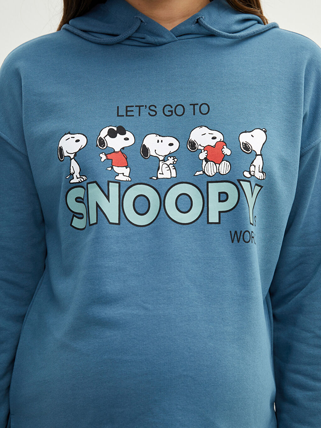 Snoopy Printed Long Sleeve Maternity Hoodie-3