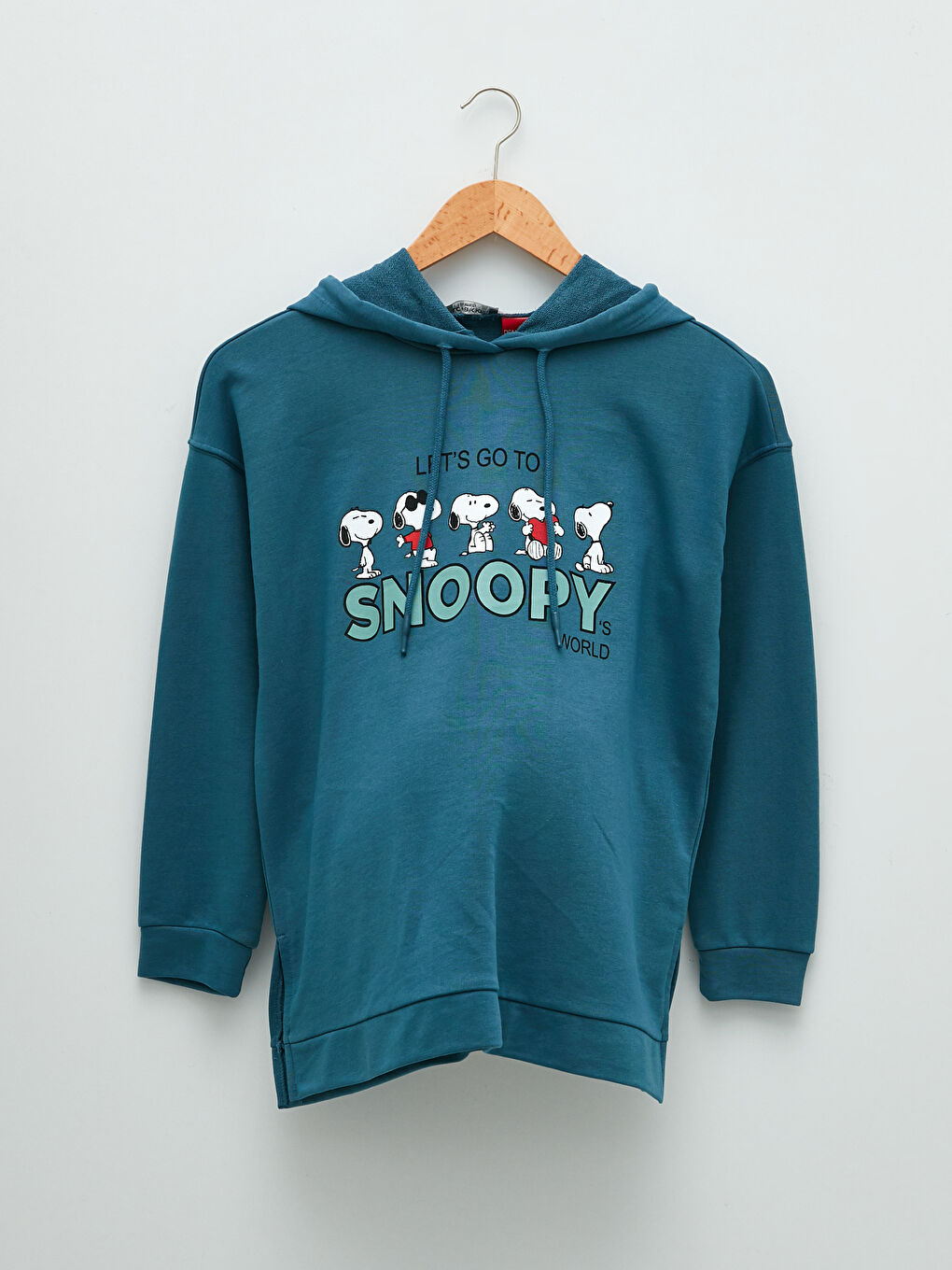 Snoopy Printed Long Sleeve Maternity Hoodie-5