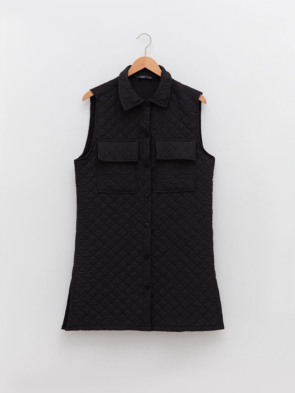 فيست منقوش بياقة قميص للسيدات-6