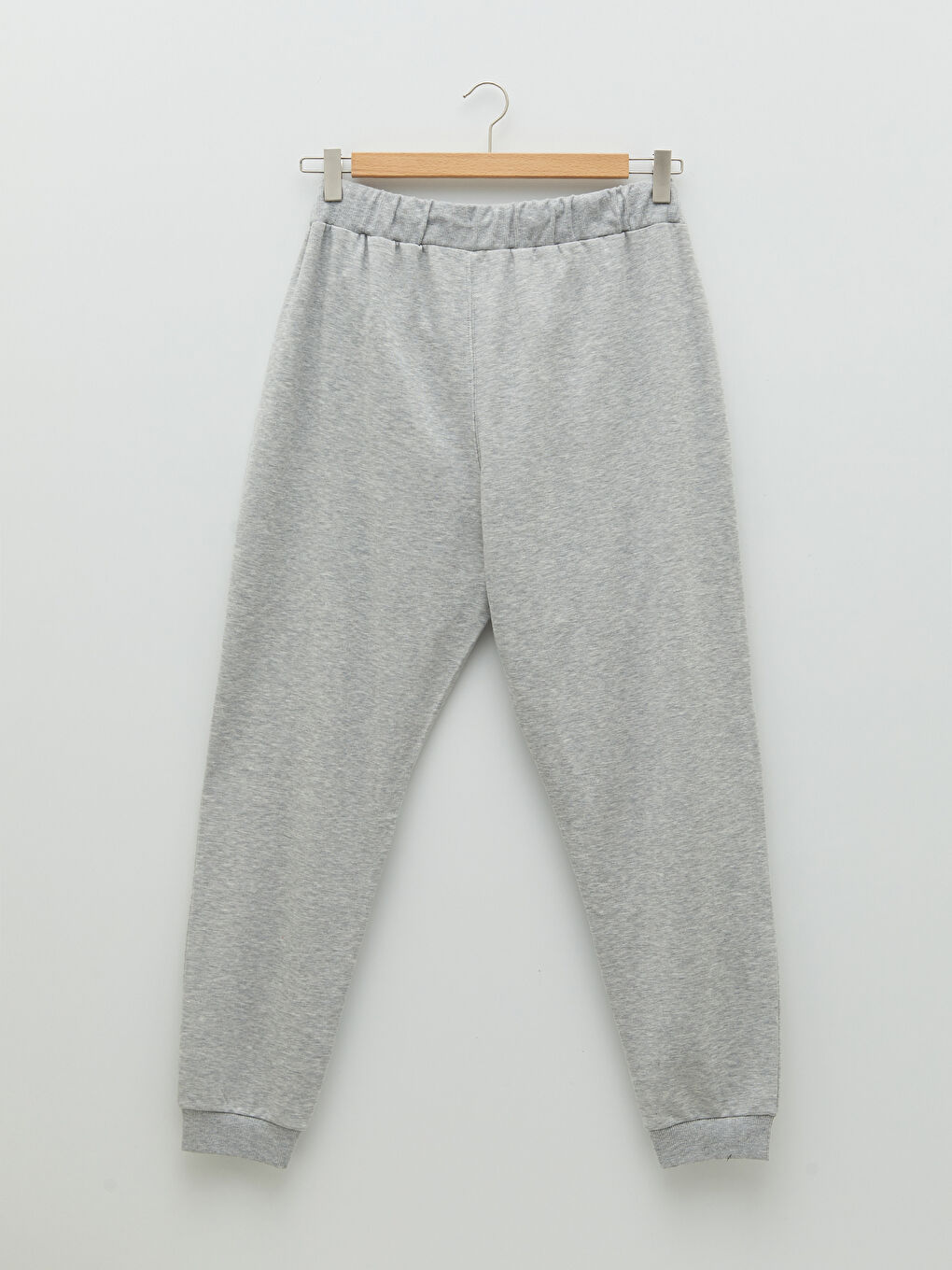 Gri Slim Fit Erkek Kalın Jogger Eşofman Altı-1