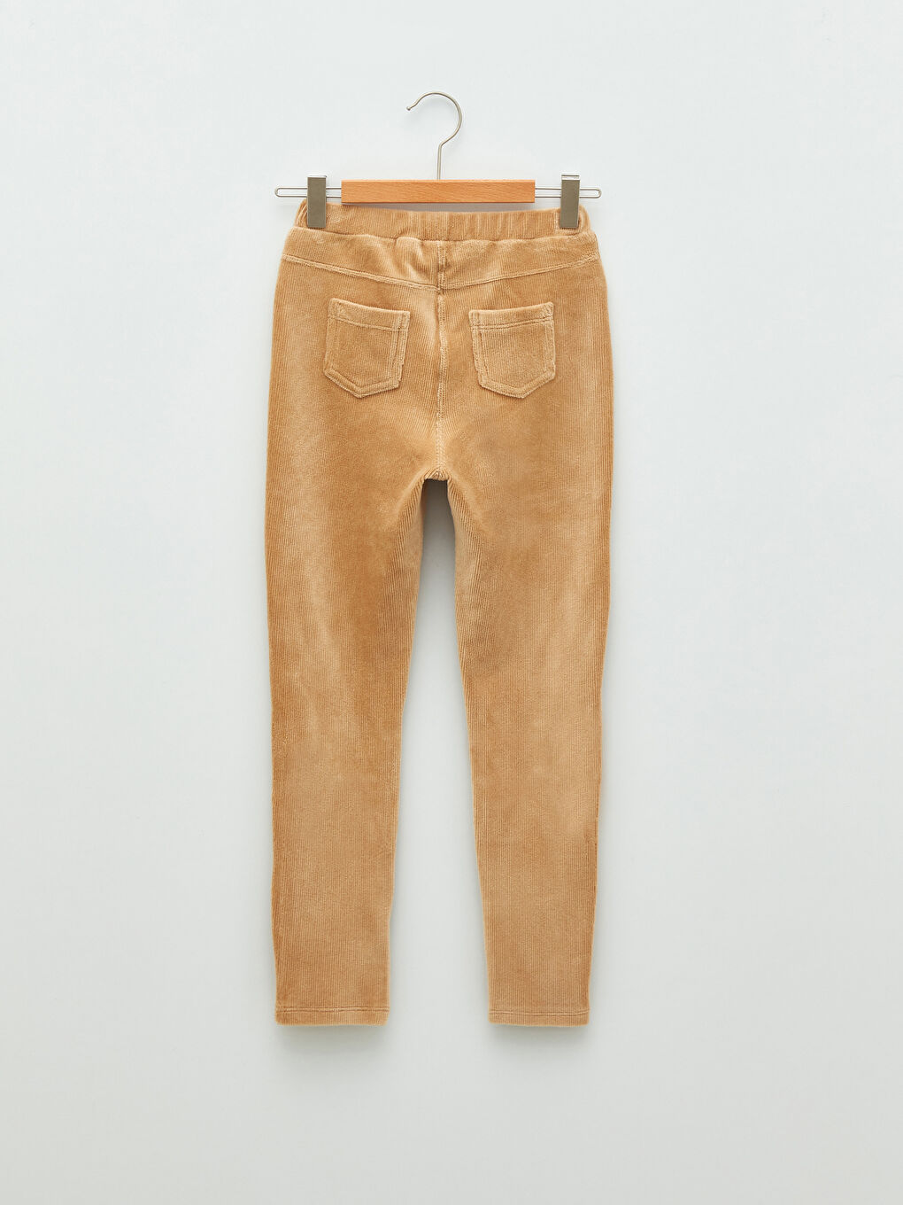 Elastic Waist Basic Velvet Girl Long Tights-1