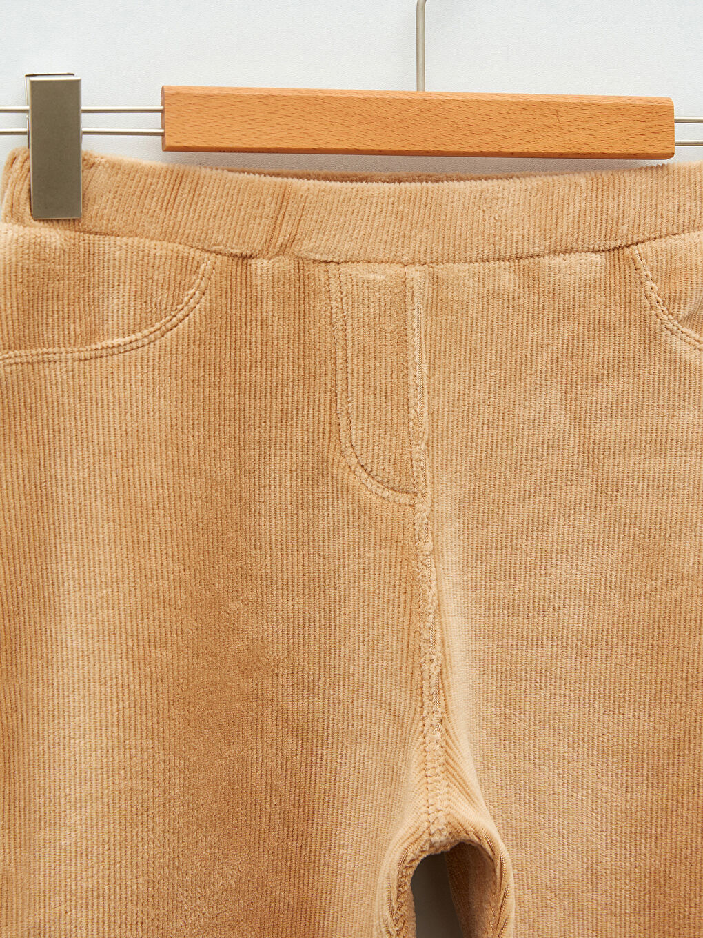 Elastic Waist Basic Velvet Girl Long Tights-2