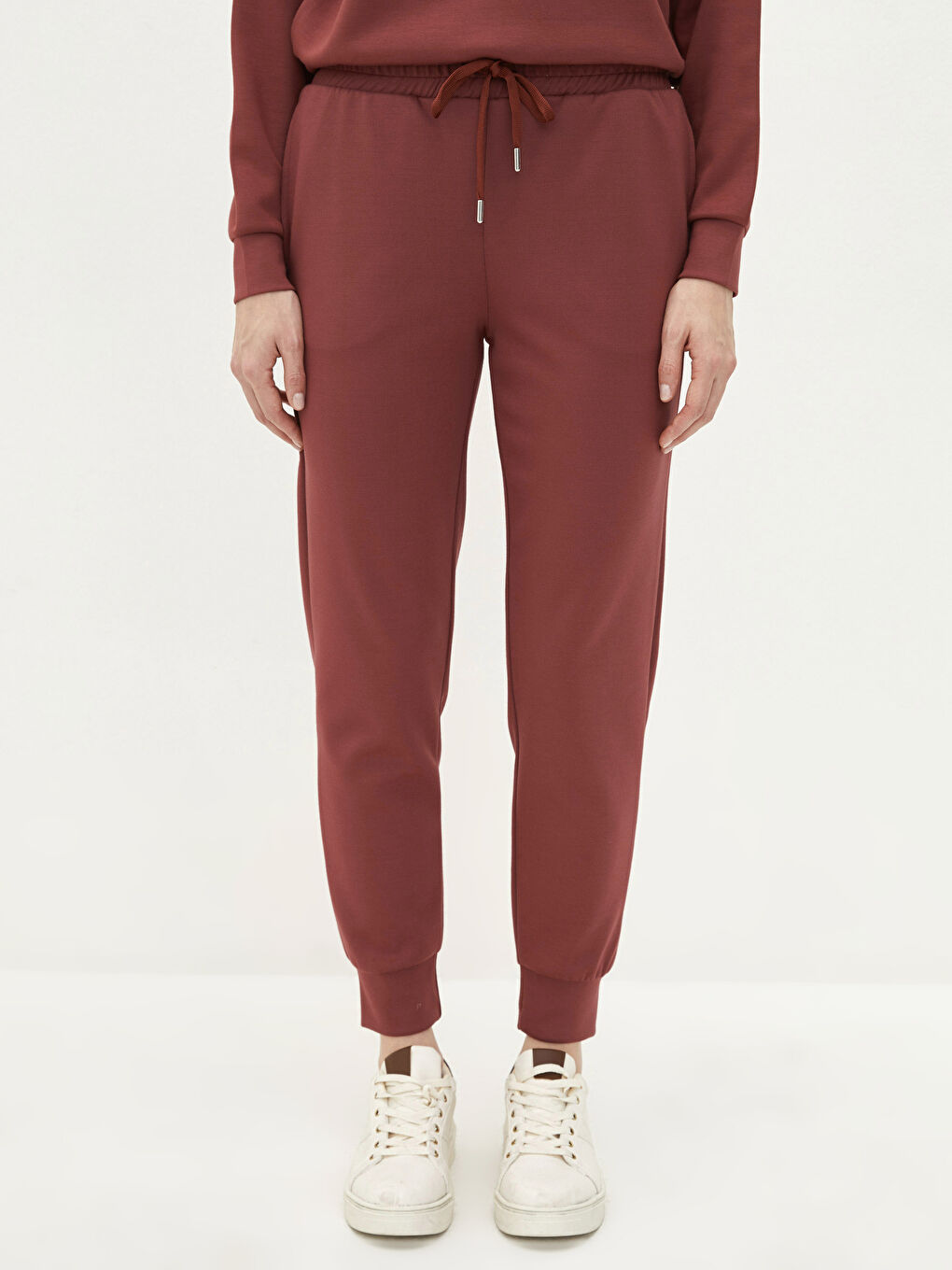 LCW Vision Pantalon de Survêtement Jogger pour Femmes Taille Élastiquée Coupe Standard avec Poches et Détails -W1M525Z8-H5P