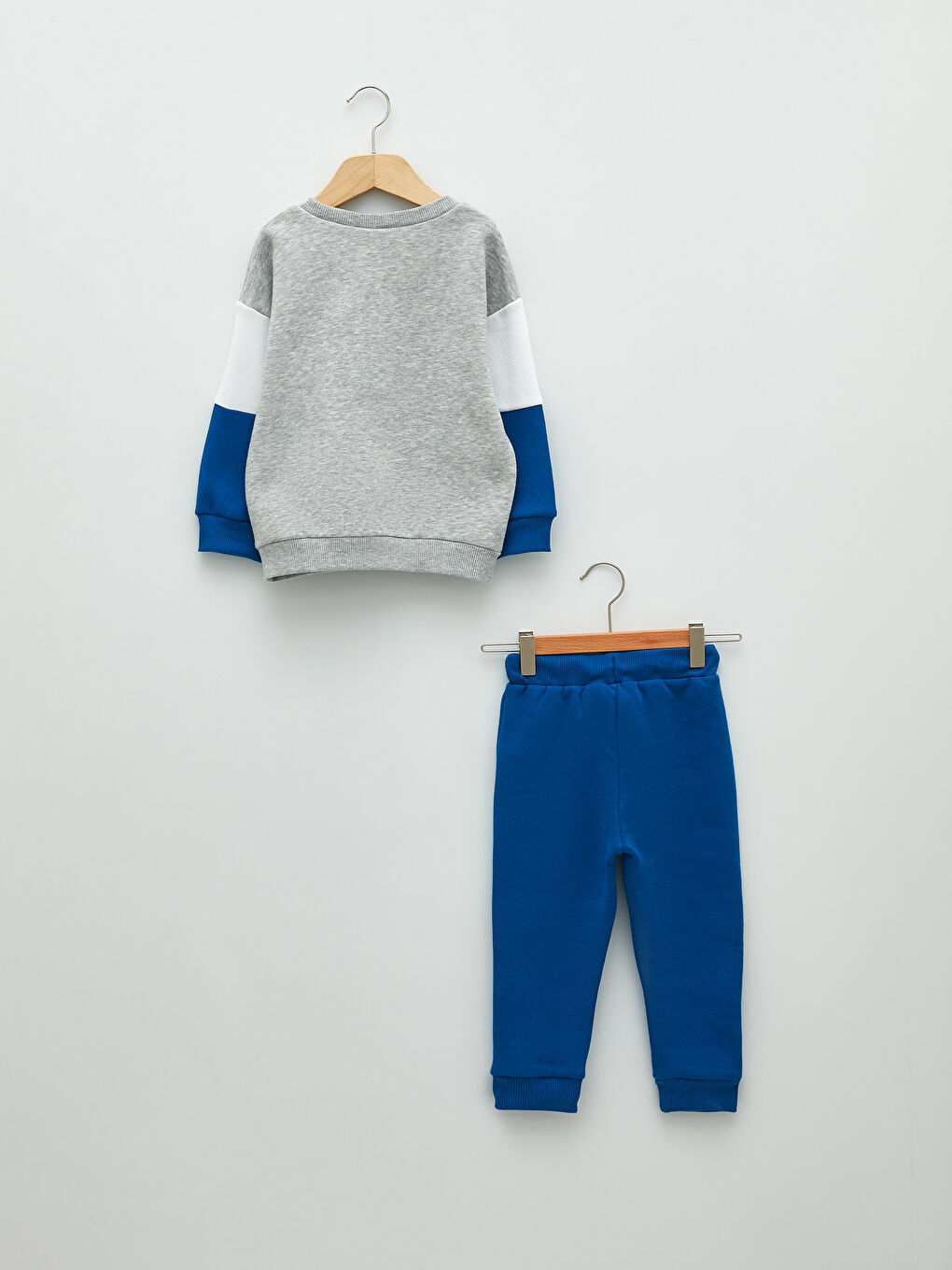 Crew Neck Long Sleeve Mickey Mouse Printed Baby Boy Sweatshirt and Jogger Pants 2-Pack-1