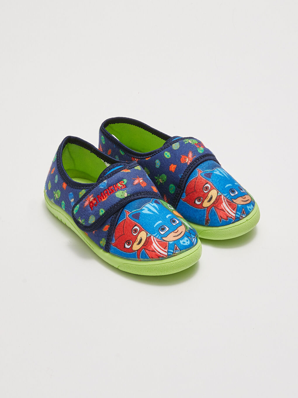 Lacivert Pijamaskeliler Lisanslı Cırt Cırtlı Erkek Çocuk Panduf
