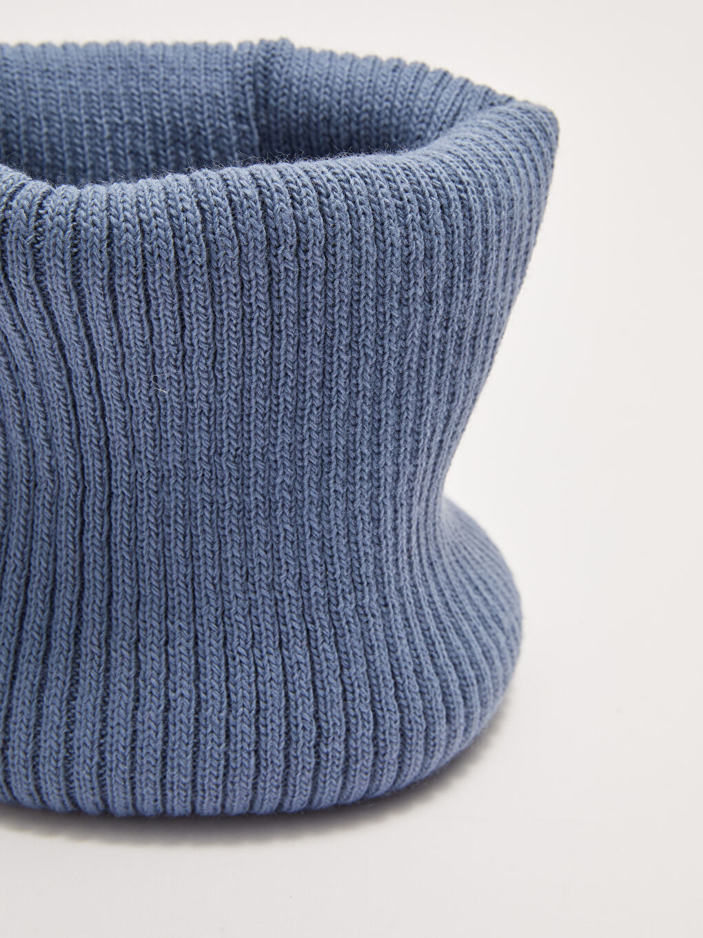 Mavi Düz Erkek Çocuk Triko Boyunluk-3