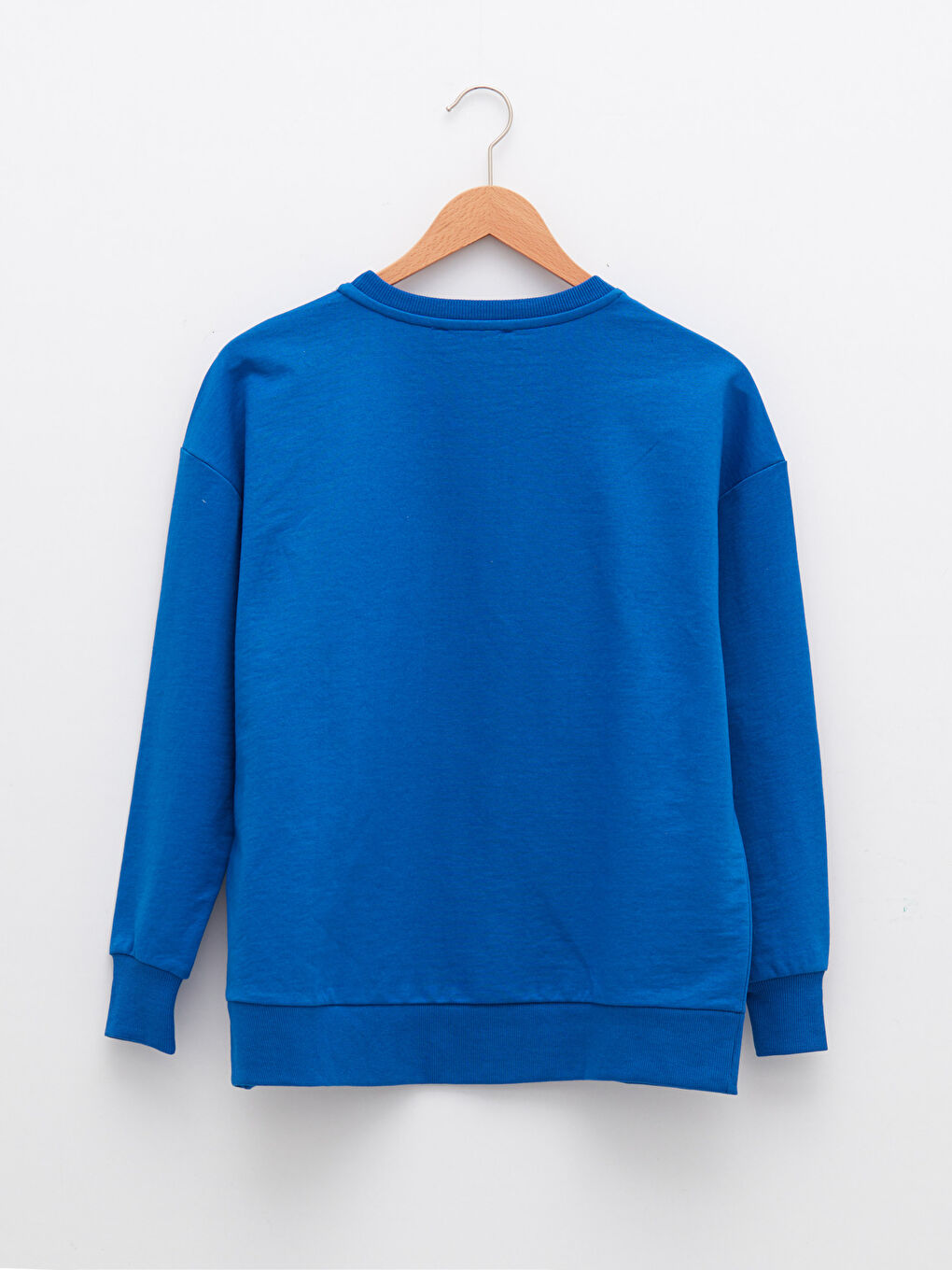 Mavi Bisiklet Yaka Baskılı Uzun Kollu Kadın Sweatshirt-5