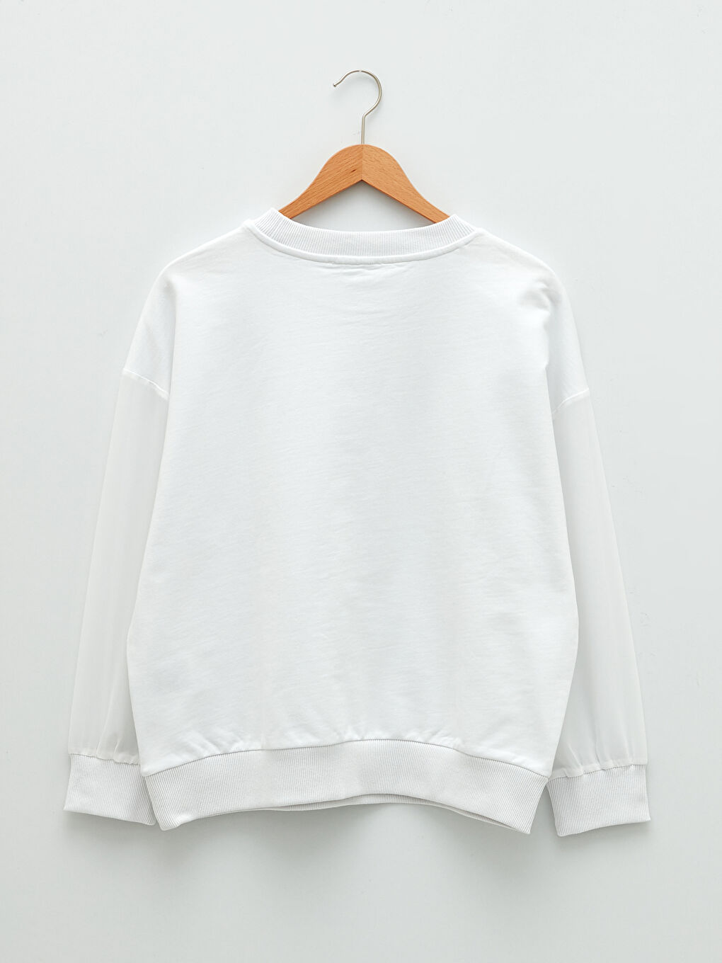 Crew Neck Text Printed Long Sleeve Women's Sweatshirt-6