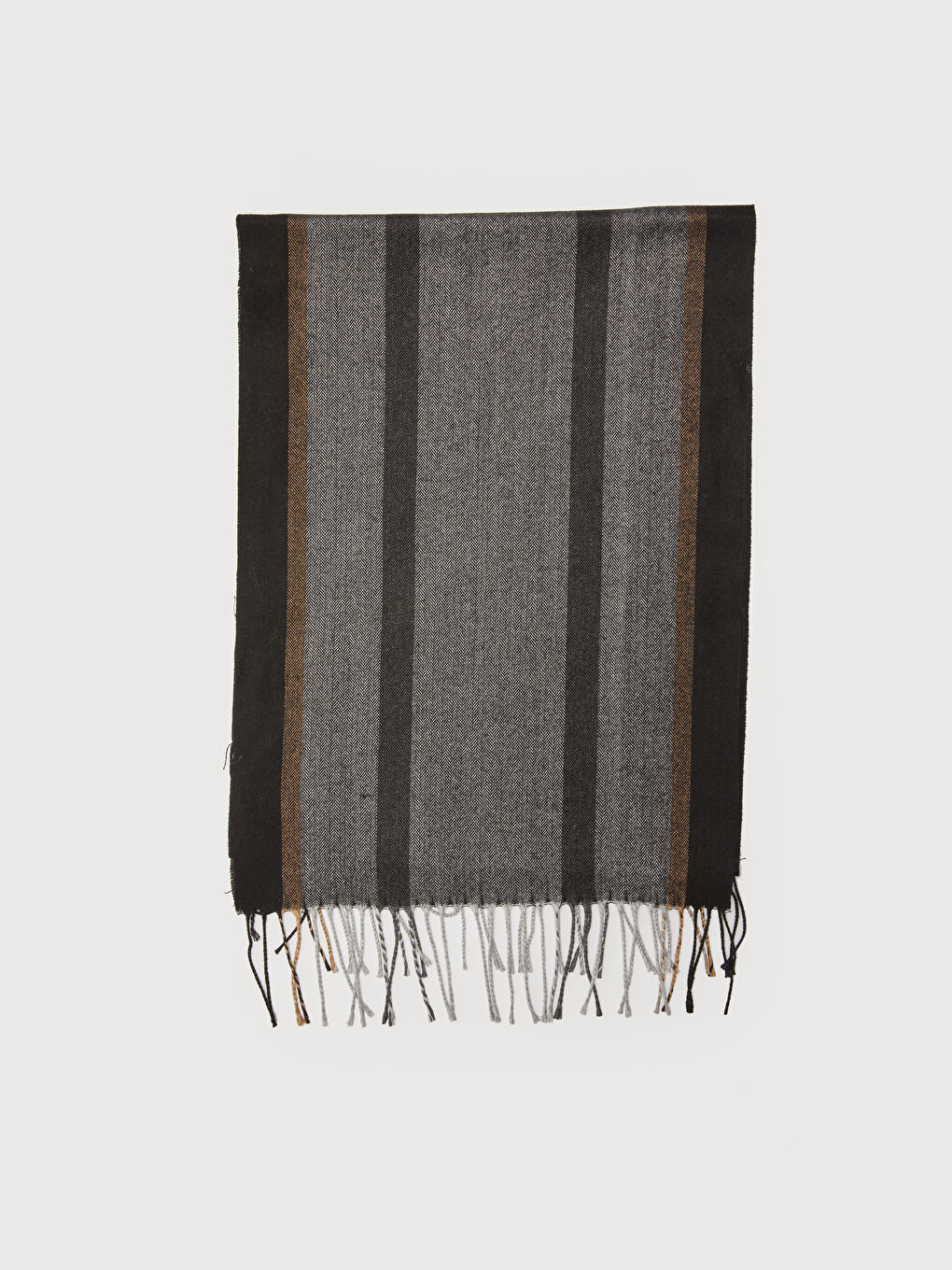 Tassel Detailed Color Transition Men's Scarf-2