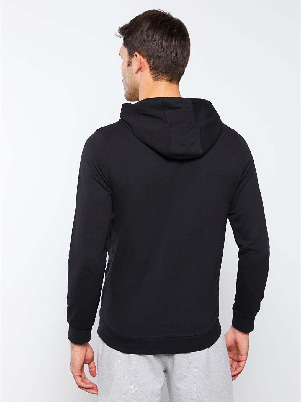 SOUTHBLUE Siyah Uzun Kollu Baskılı Erkek Hoodie - 4