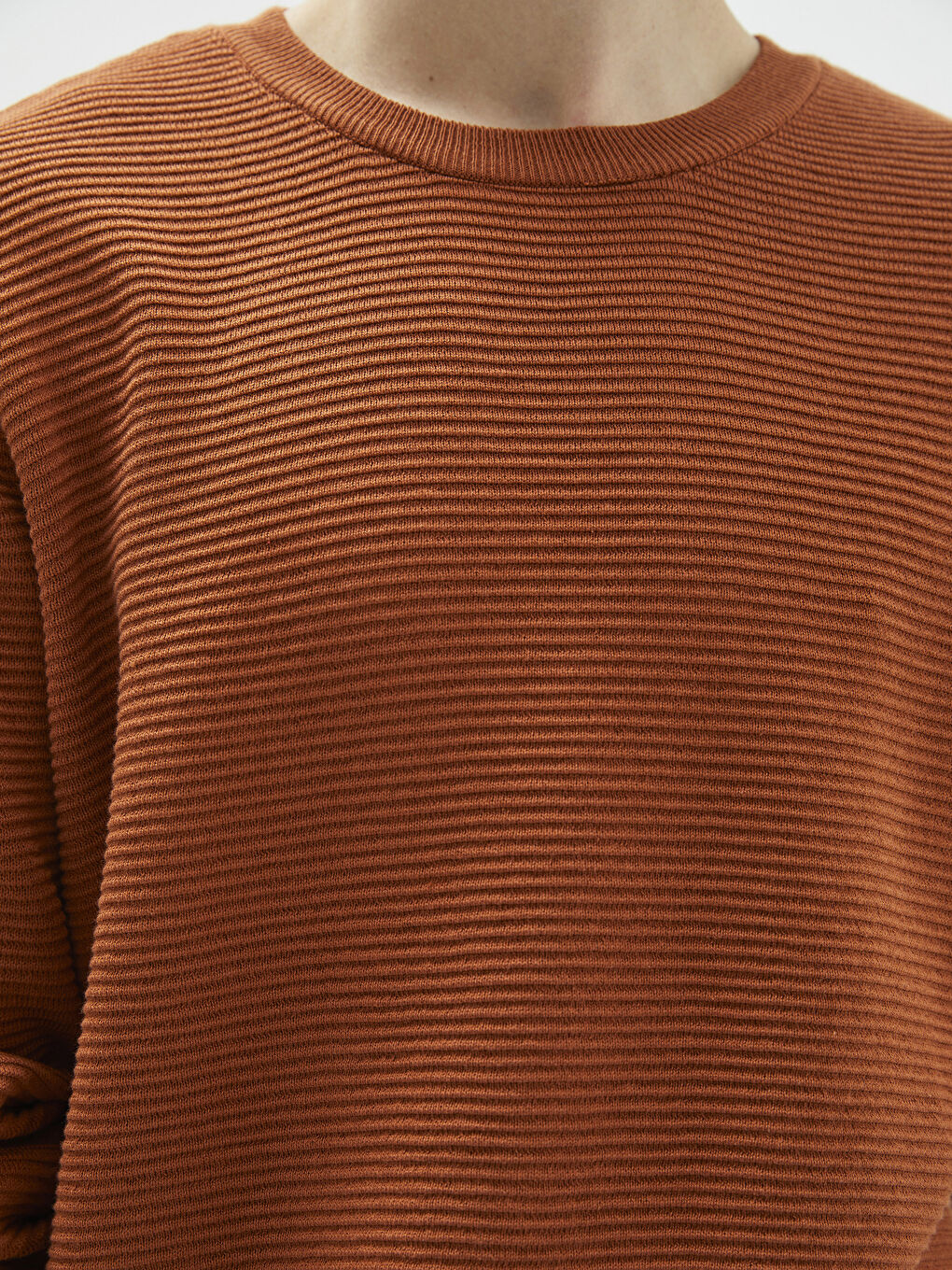 Džemper za muškarce velike veličine, okrugli izrez, dugi rukav, trikotaža-3