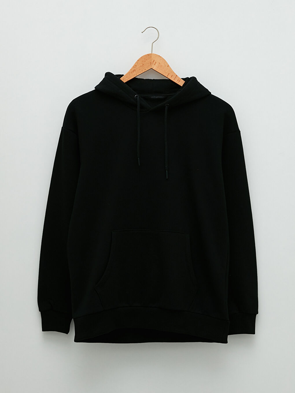 هودي سميك أساسي كم طويل مقاس كبير للرجال-5