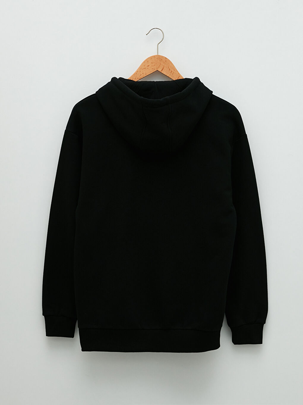 هودي سميك أساسي كم طويل مقاس كبير للرجال-6