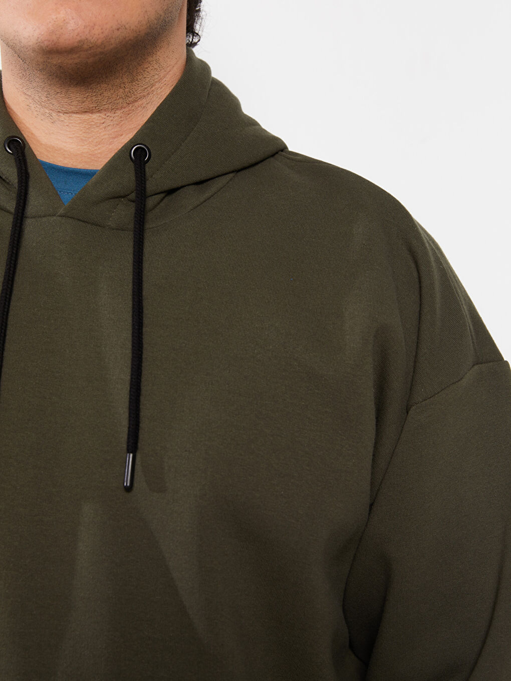 Plus Size Long Sleeve Basic Men's Thick Hoodie-3