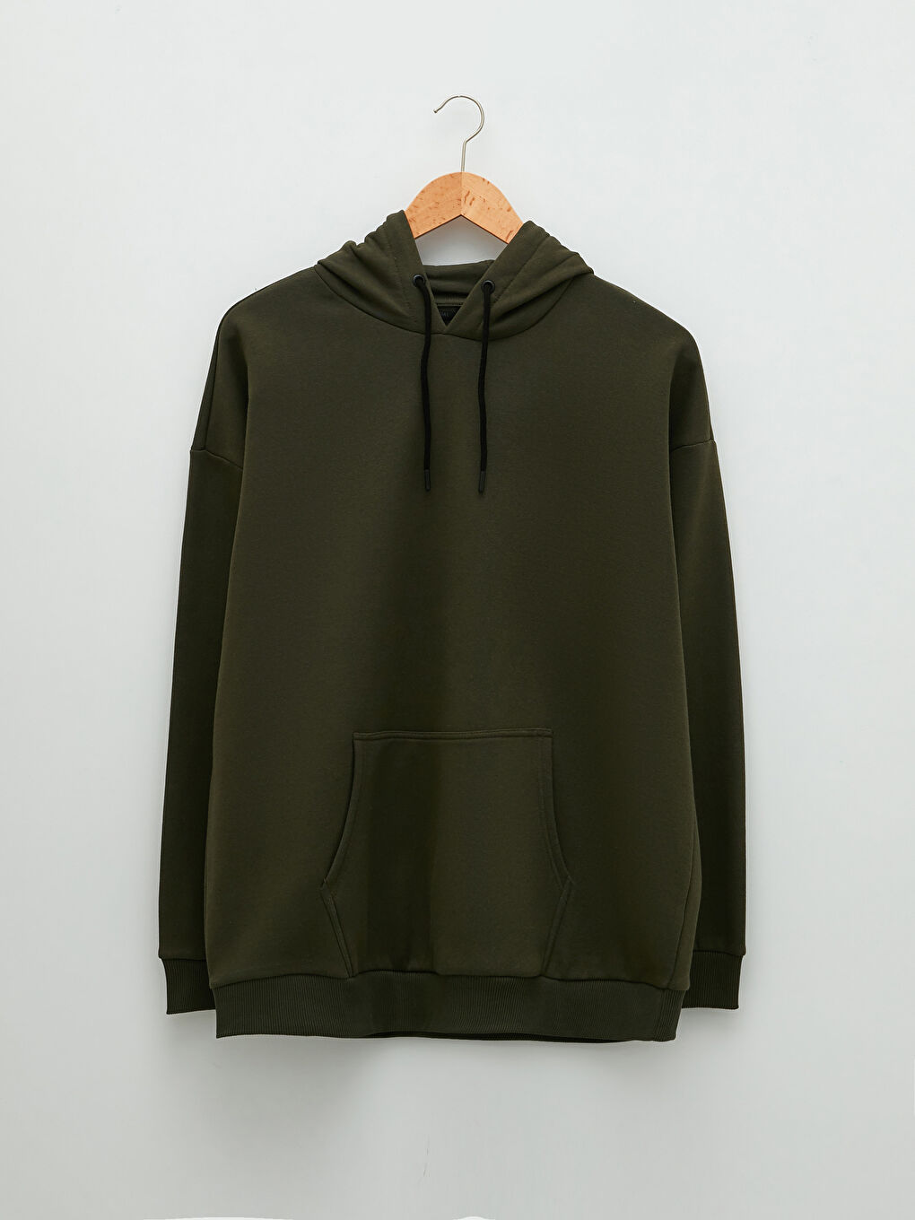 Plus Size Long Sleeve Basic Men's Thick Hoodie-5