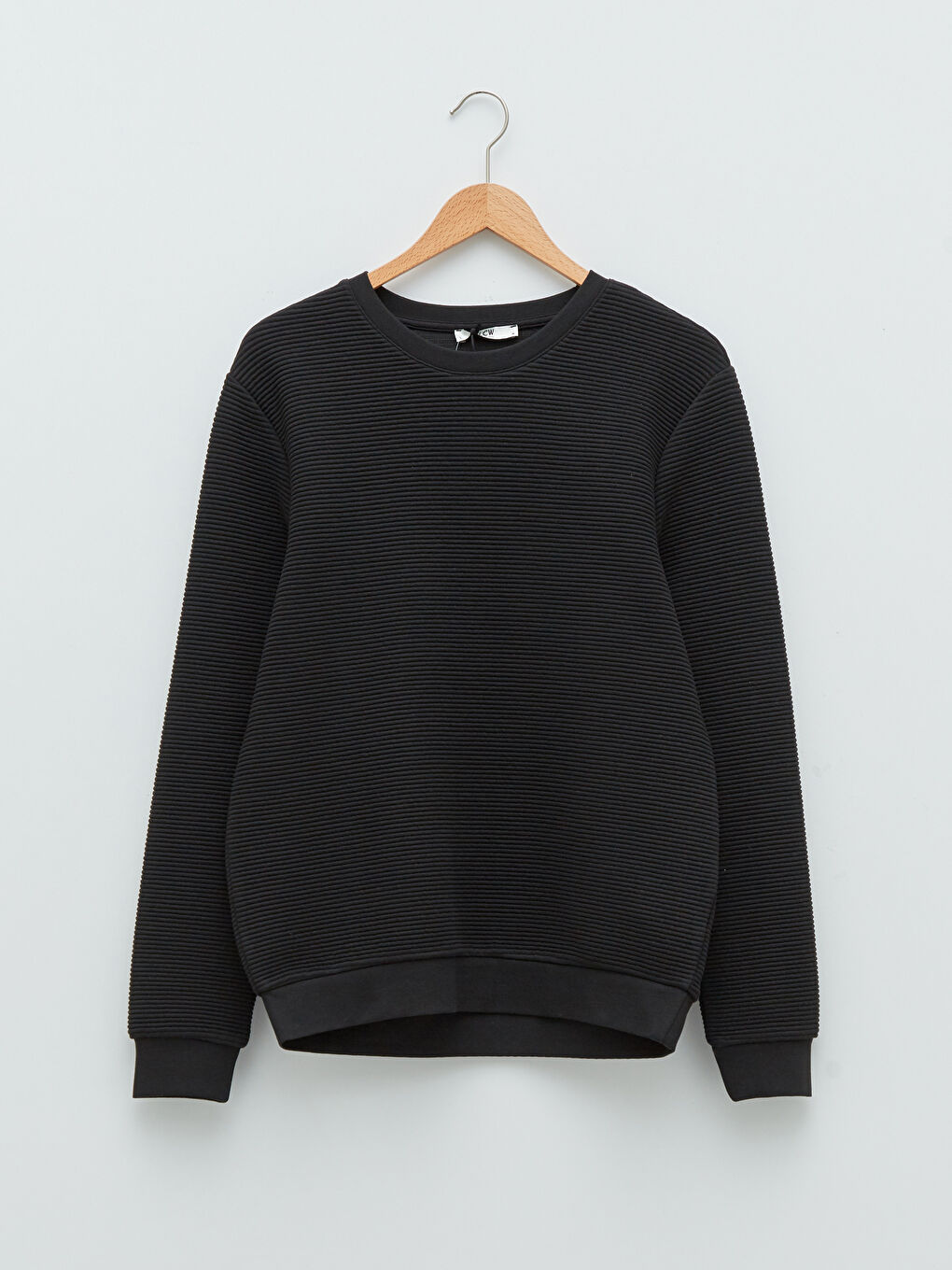 Crew Neck Long Sleeve Striped Men's Sweatshirt-5