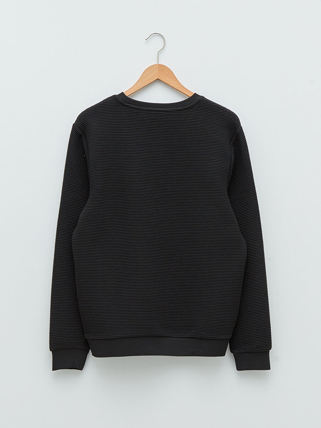 Crew Neck Long Sleeve Striped Men's Sweatshirt-6