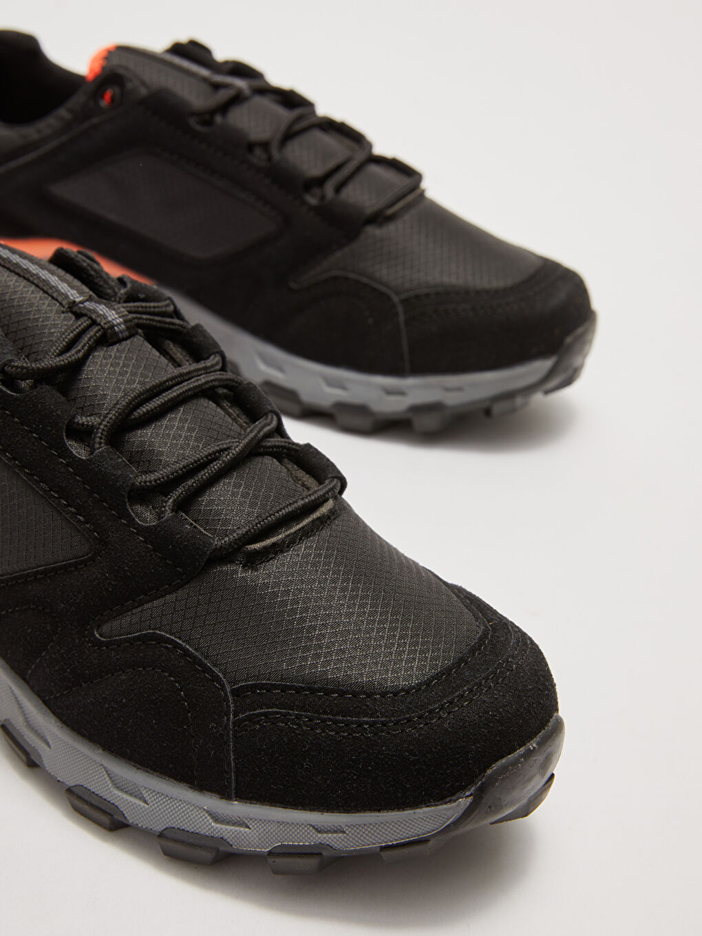 Siyah Bağcıklı Erkek Trekking Ayakkabı-2