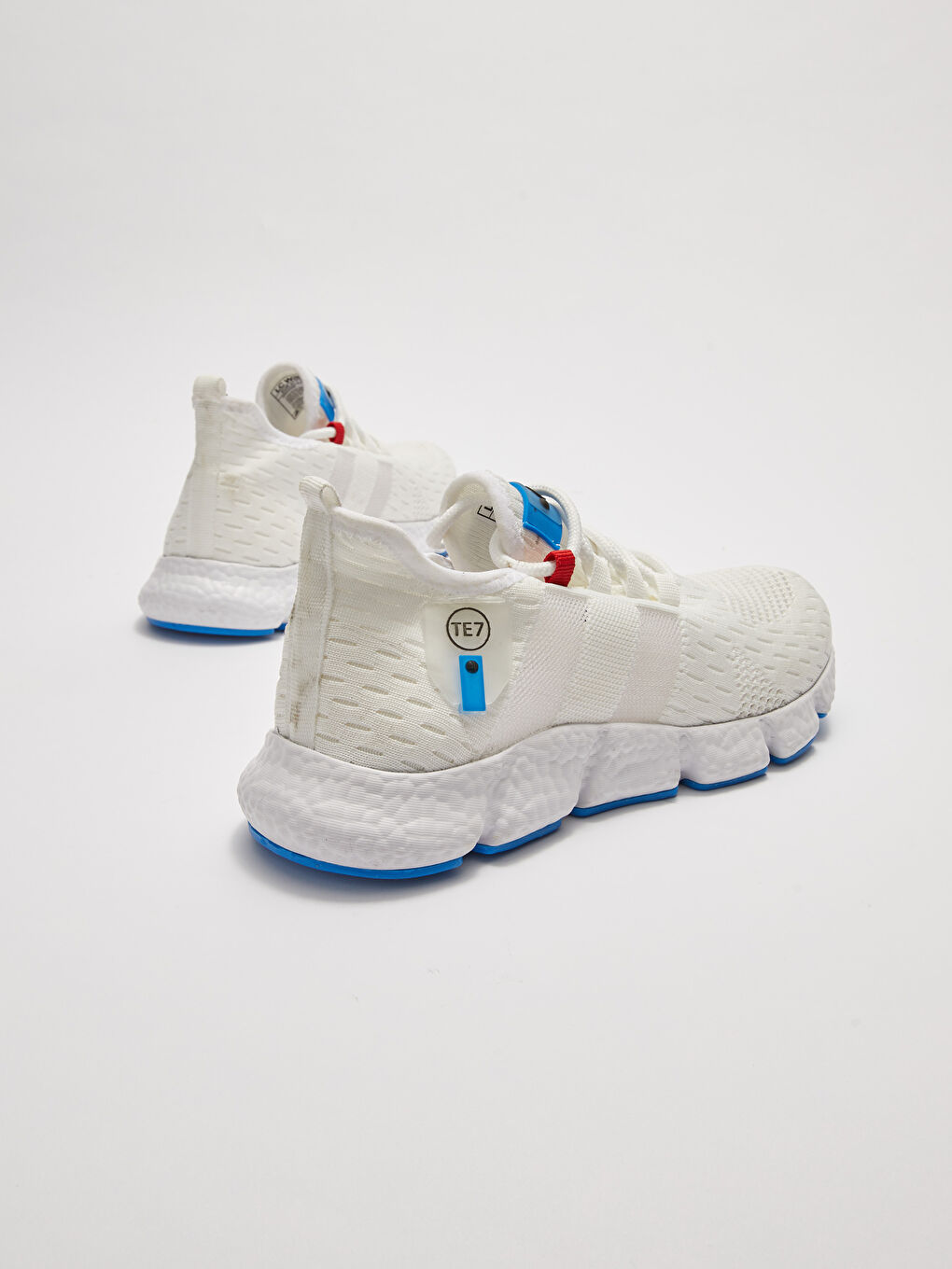 Beyaz Bağcıklı File Detaylı Erkek Aktif Spor Ayakkabı-4