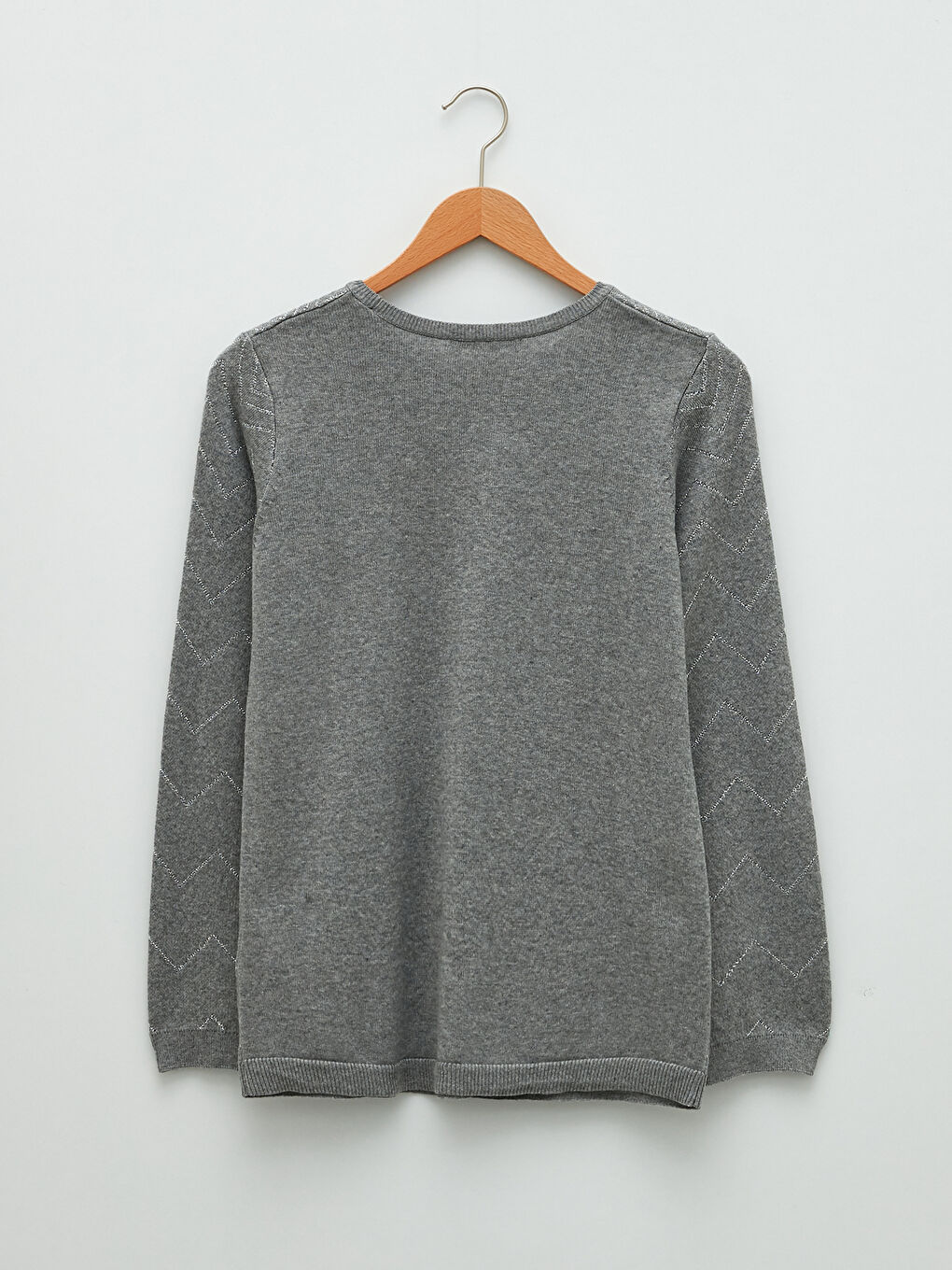LCW Grace Crew Neck Patterned Long Sleeve Women's Knitwear Sweater -W1MB43Z8-DD0